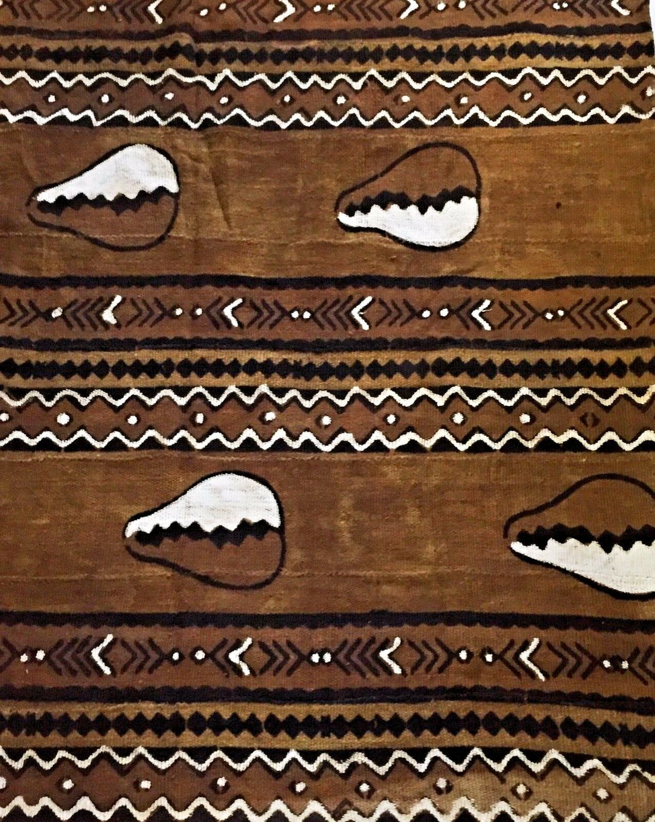 Superb Bogolan Mali Mud Cloth Textile 43 by 64 # 1812 – Ethnika