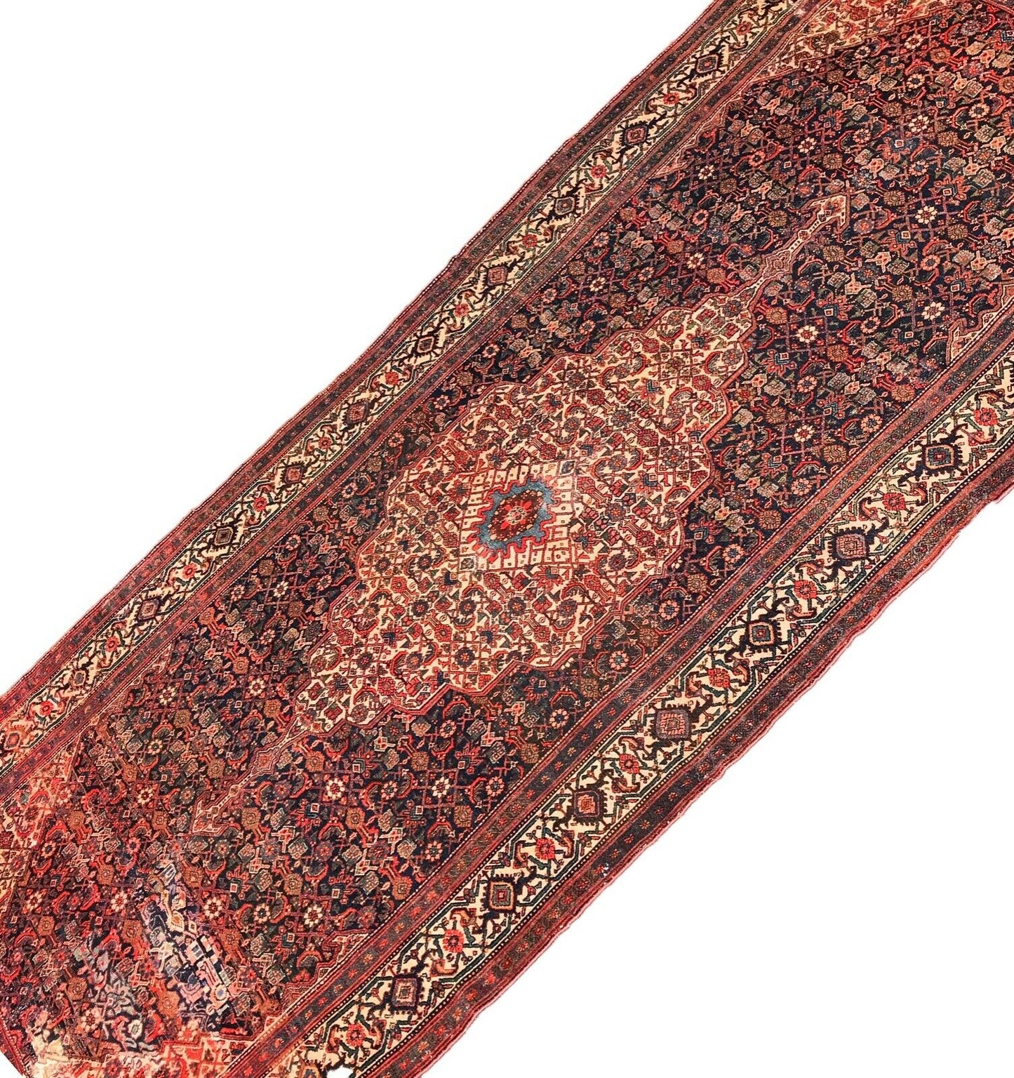 #1193 Stunning 19th C Palace Size Fereghan Saruk Rug 6' 9" x 16' 9"