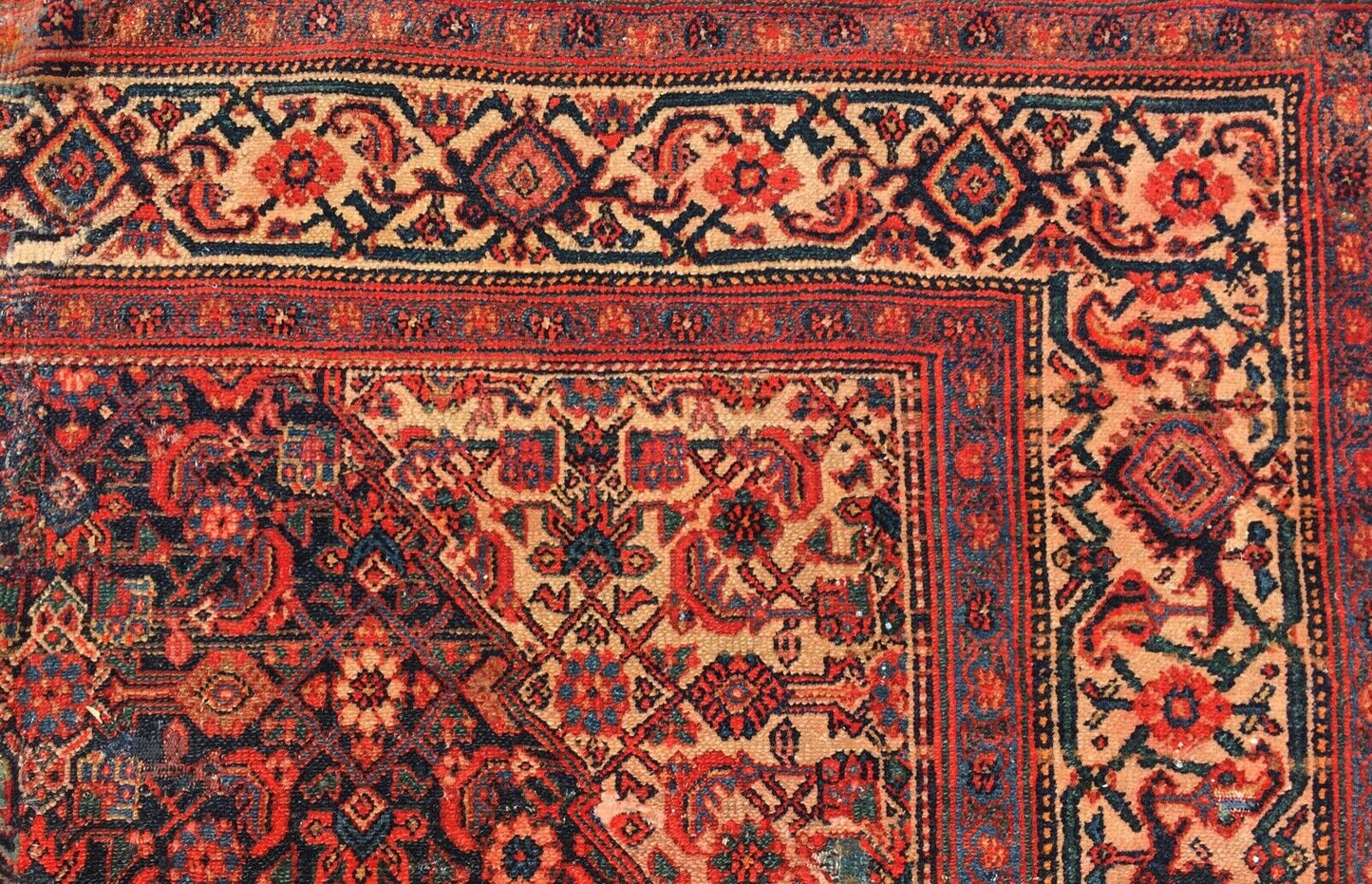 #1193 Stunning 19th C Palace Size Fereghan Saruk Rug 6' 9" x 16' 9"