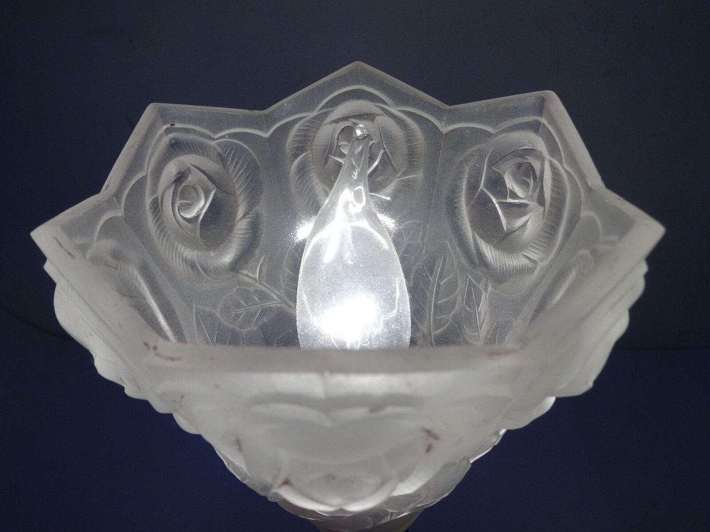 #5404 1920 French Table Lamp Verrerie Des Hanots Verlys