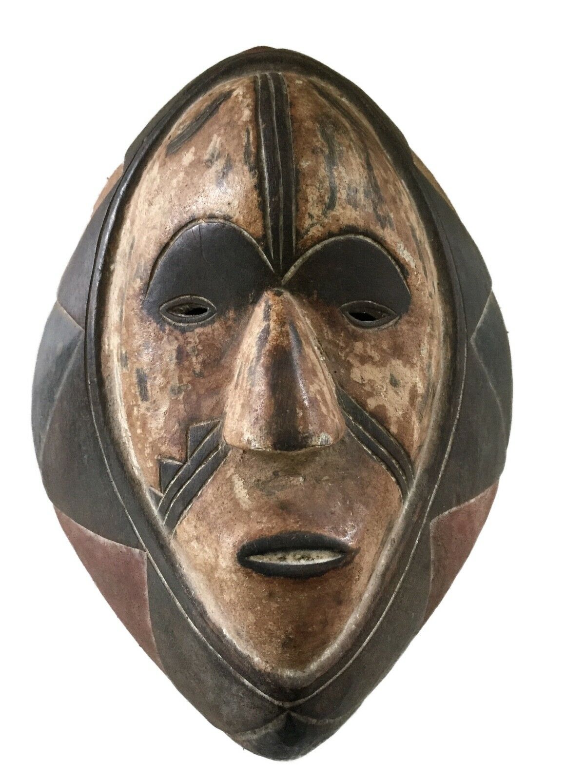 #1680 African Bamileke Mask Cameroon 13" H #1680