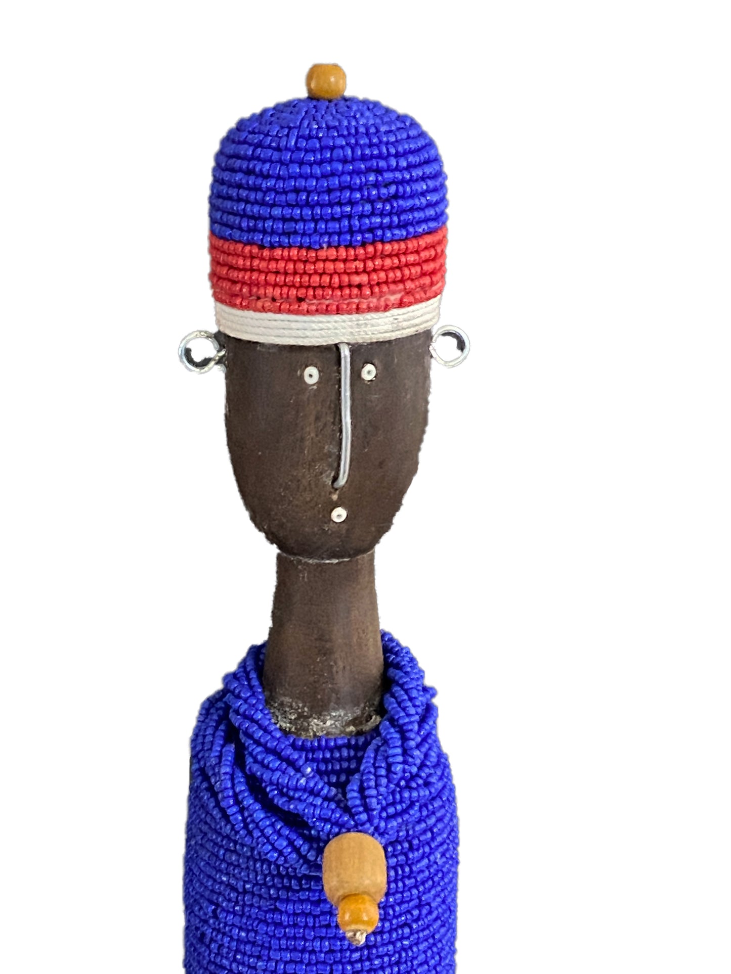 # 3946 African Namji Fertility Beaded Doll 22" H