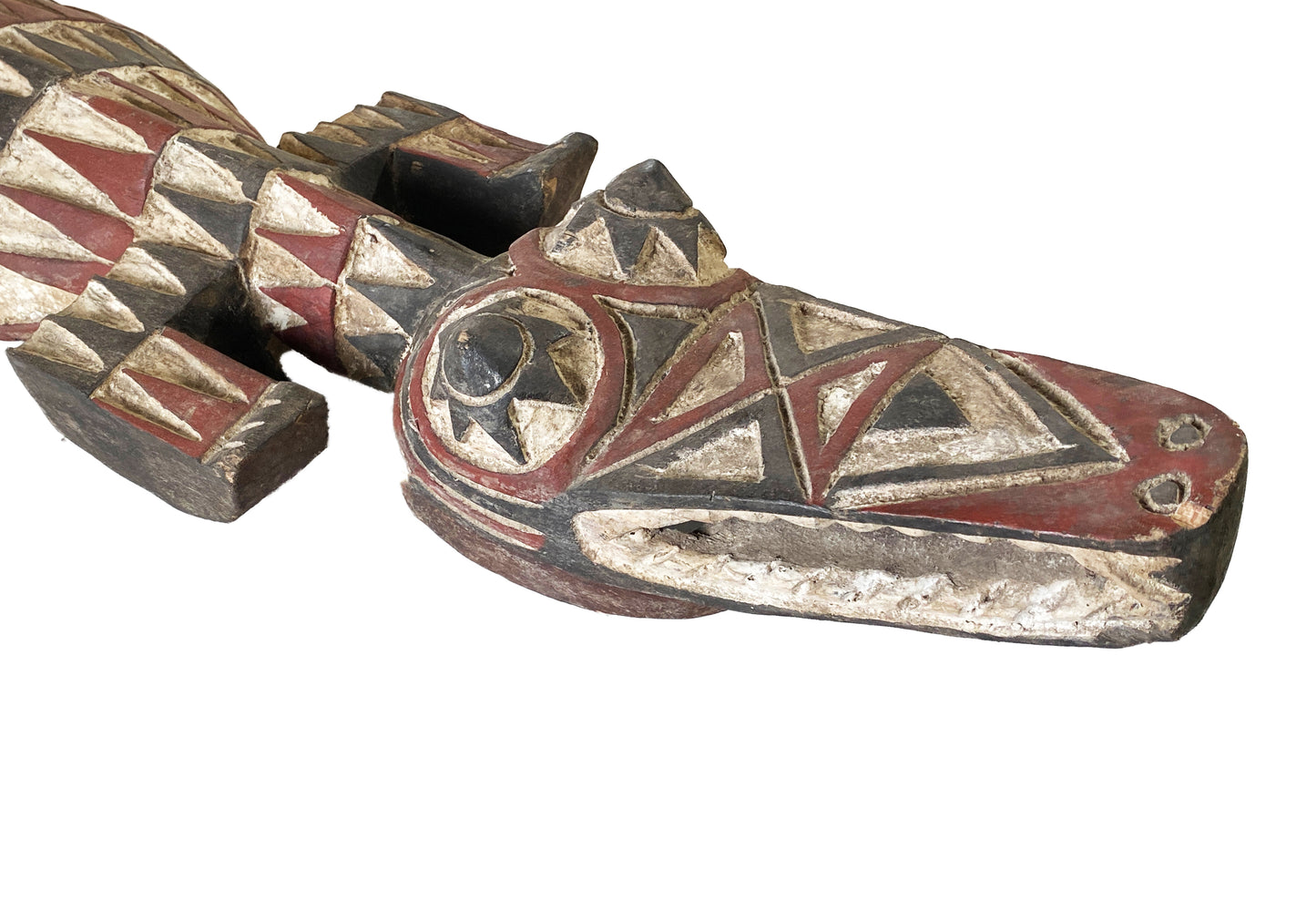 #4321 African Mask Crocodile Nuna Bobo Burkina Faso 43" W