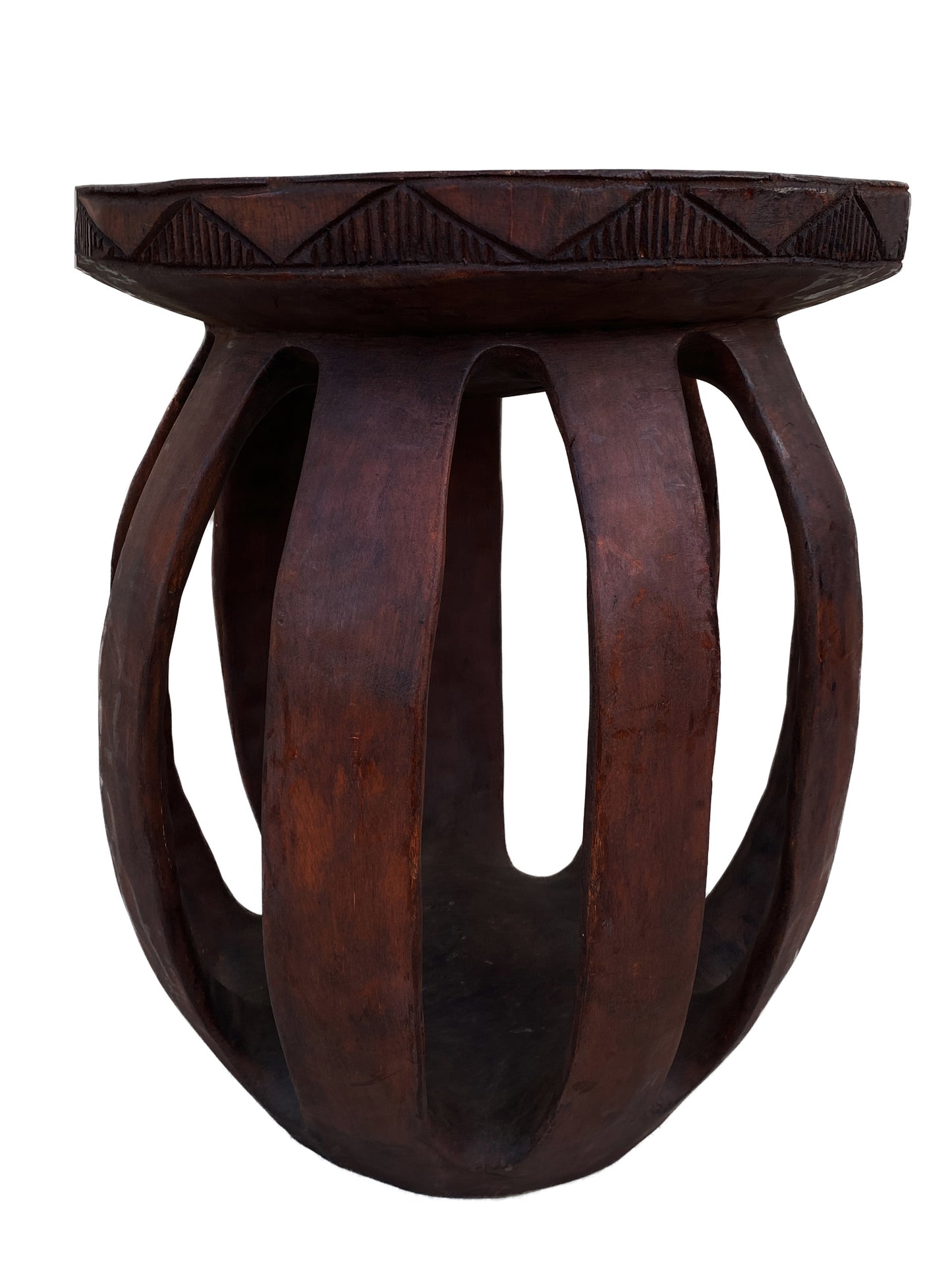 #4028 African Large Baga Stool Guinea-Bissau 19" H by 15.5"W