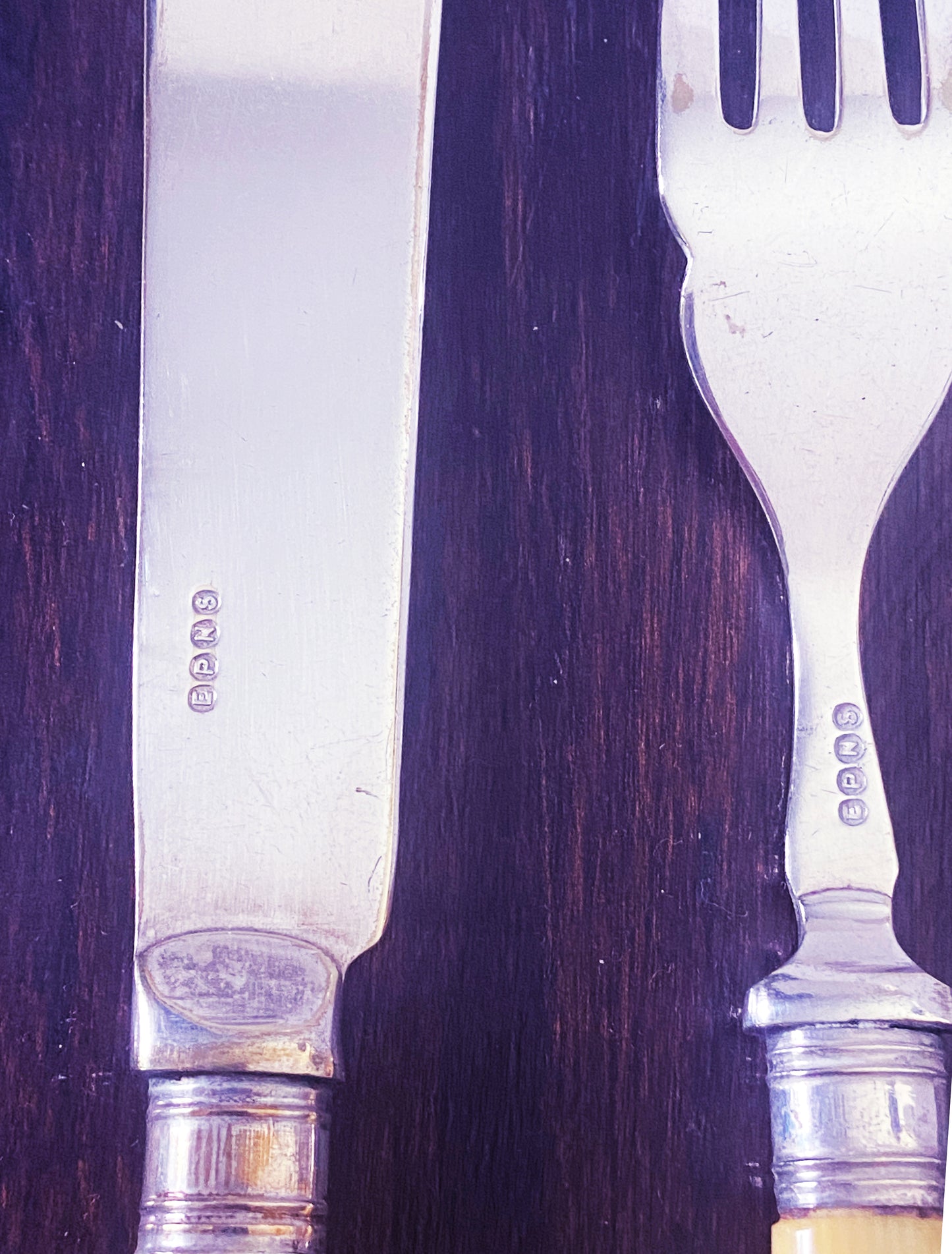 #3605 Epns Engraved Fish Flatware Set for 6