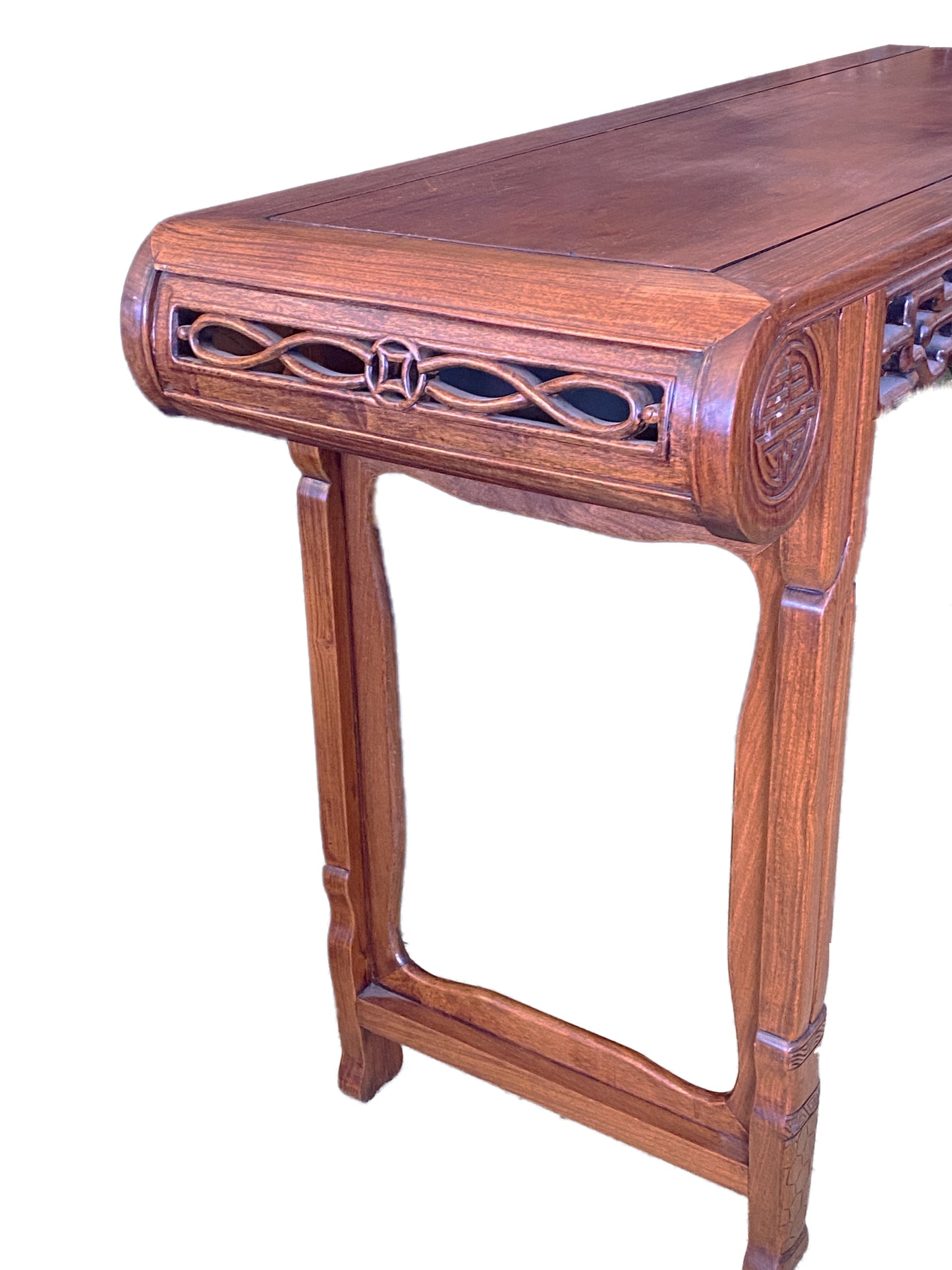 #3949 Chinoiserie Vintage Solid Wood Altar Console Table Huang Huali
