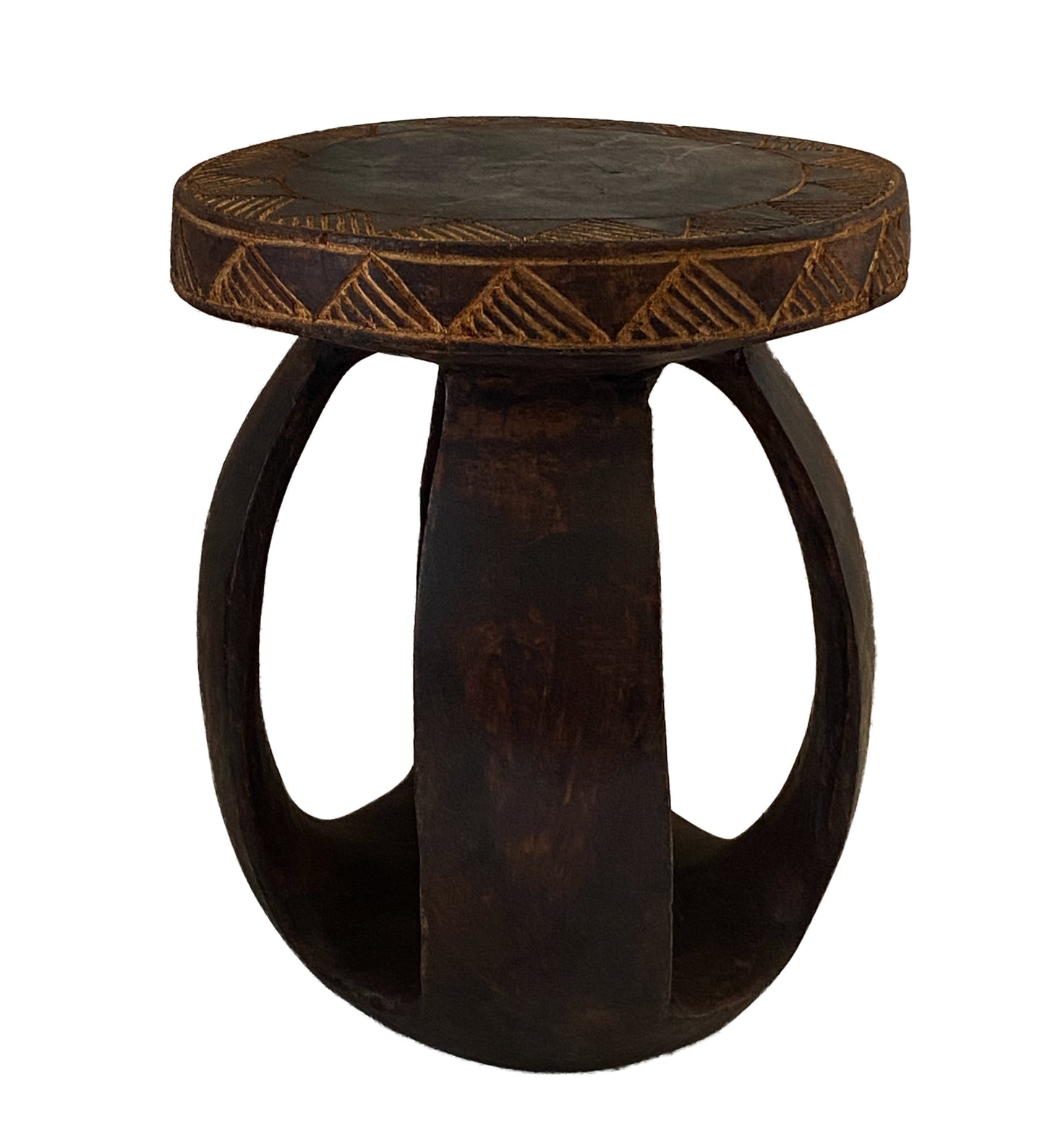 #3750 African Baga Stool/Table Guinea-Bissau 11" H by 9"Diameter