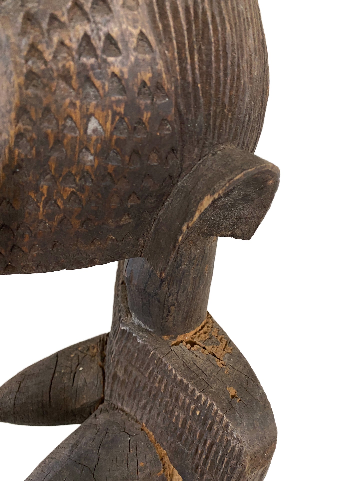 #4331 Old Dogon Maternity Female Figure Sculpture  Mali 32" H