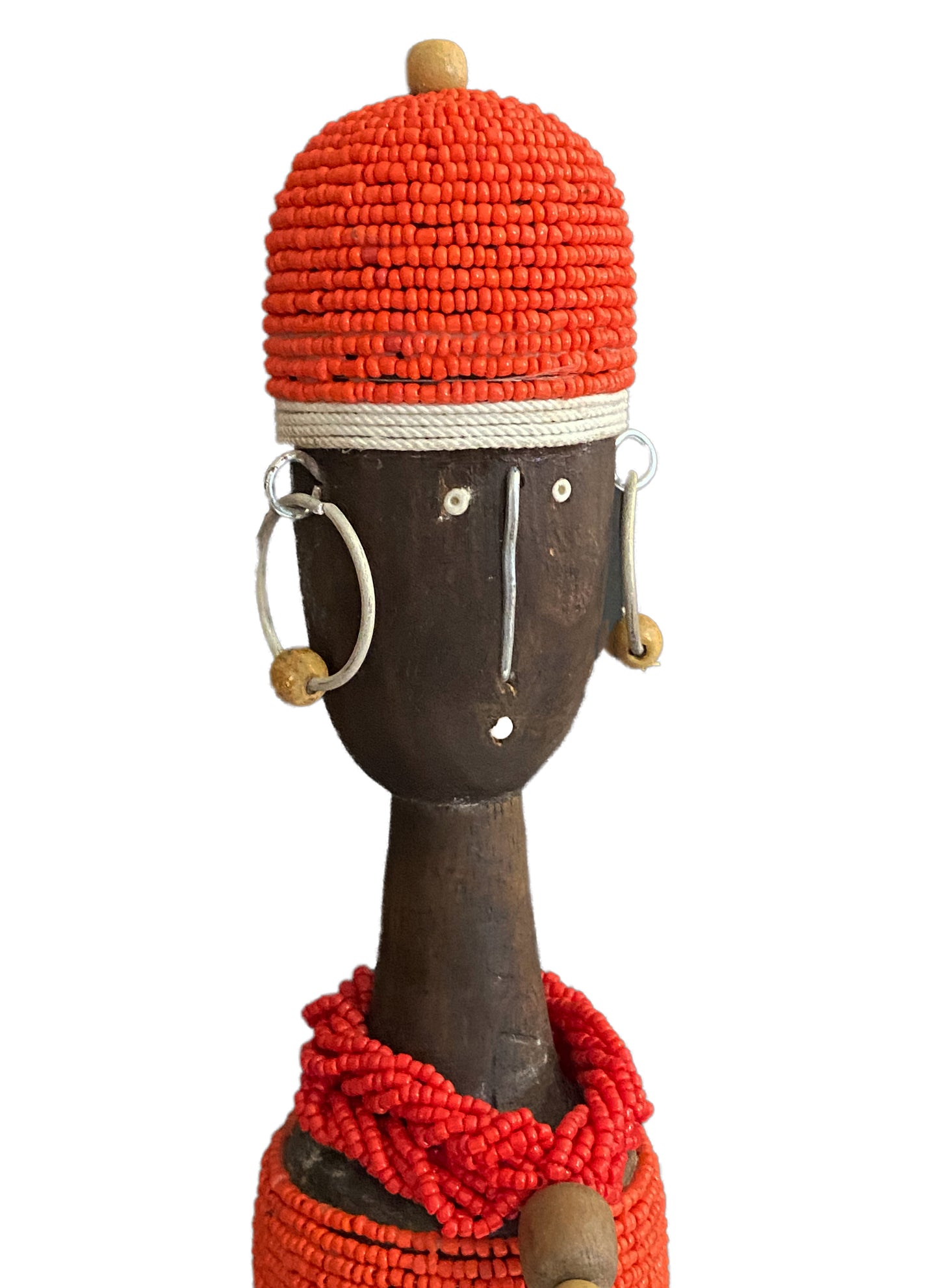 # 3945 African Namji Fertility Beaded Doll 22.75" H