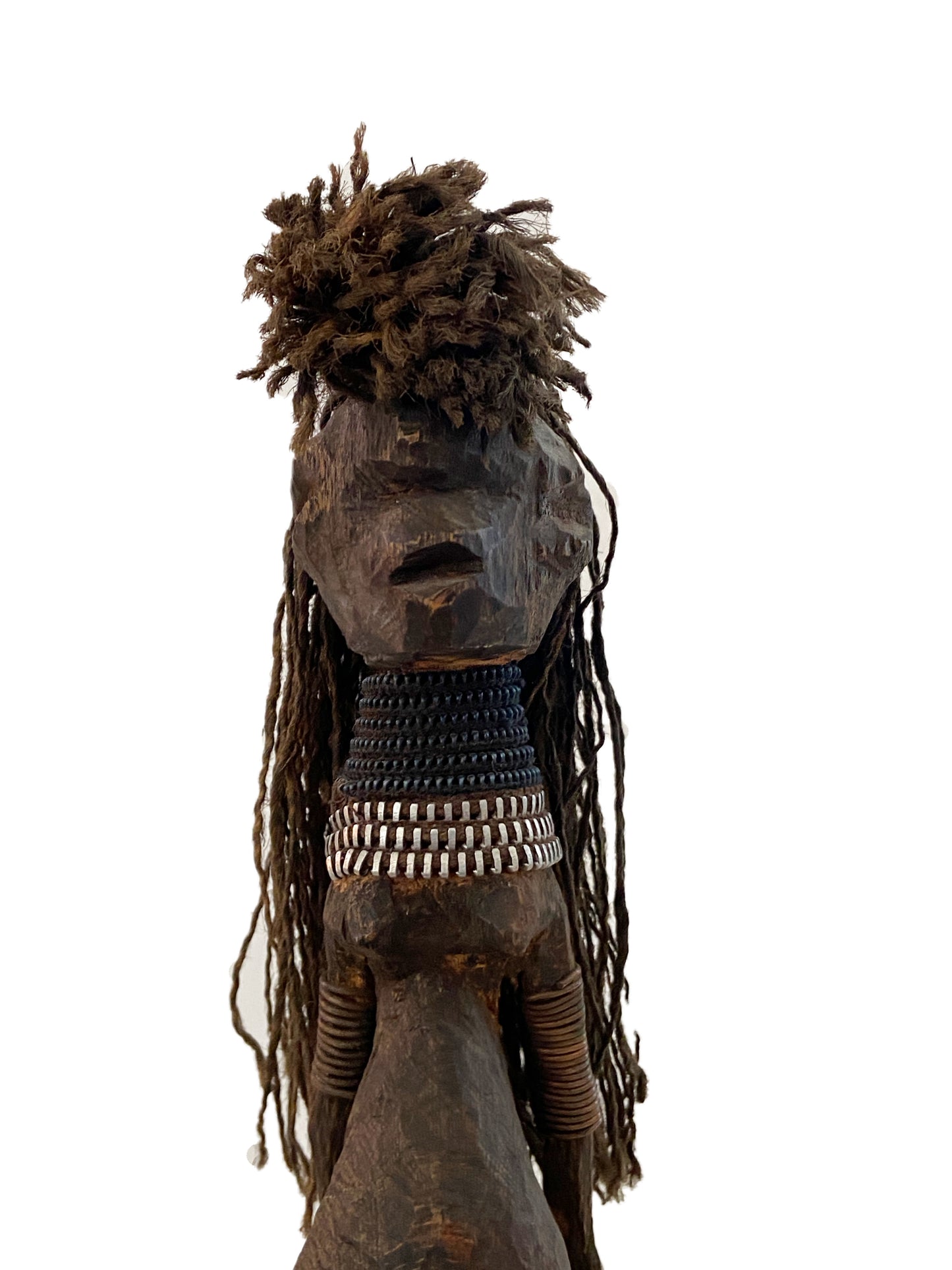 #3083 Old African Fetish female Figure Statue Congo 14" H