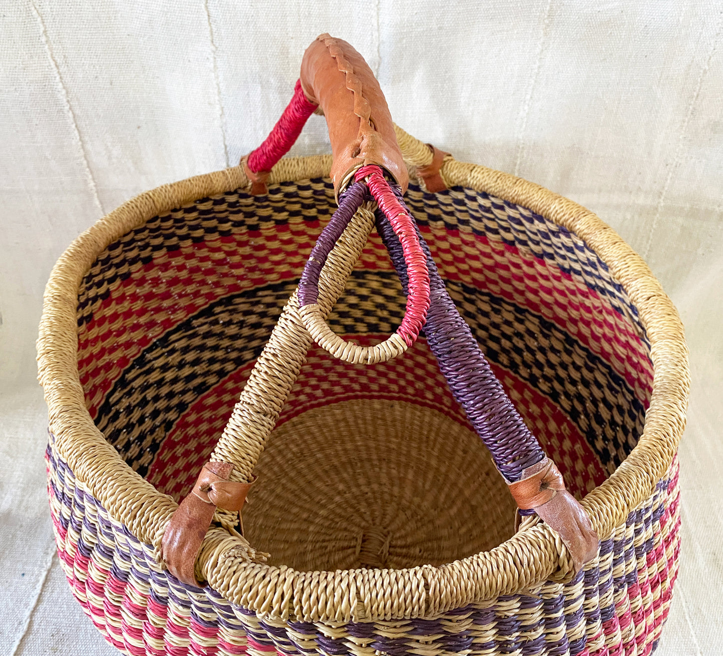 #3244 African Bolga Ghana Market Basket 18"