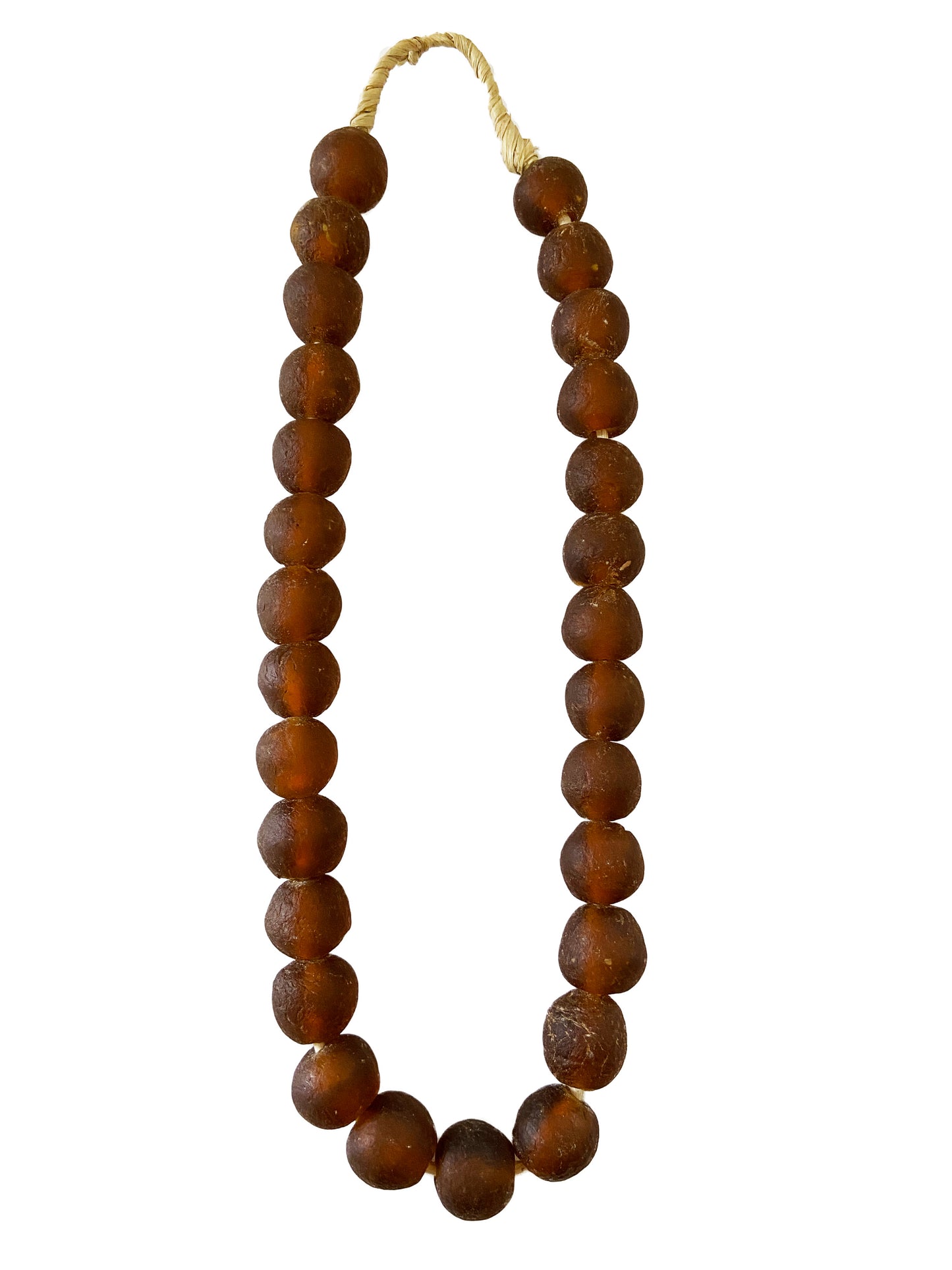 #2274 African Jumbo Glass Trading Beads String