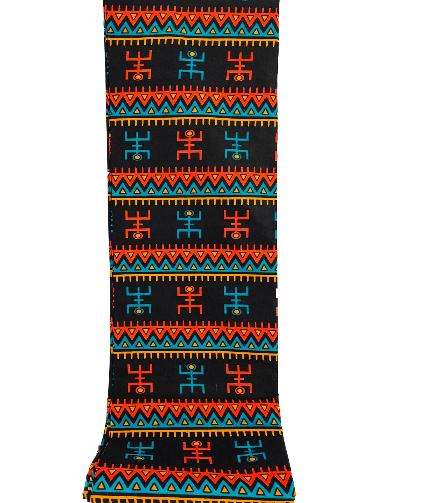 #3484 African Kente Cloth Cotton Fabric,6 Yards by 43"