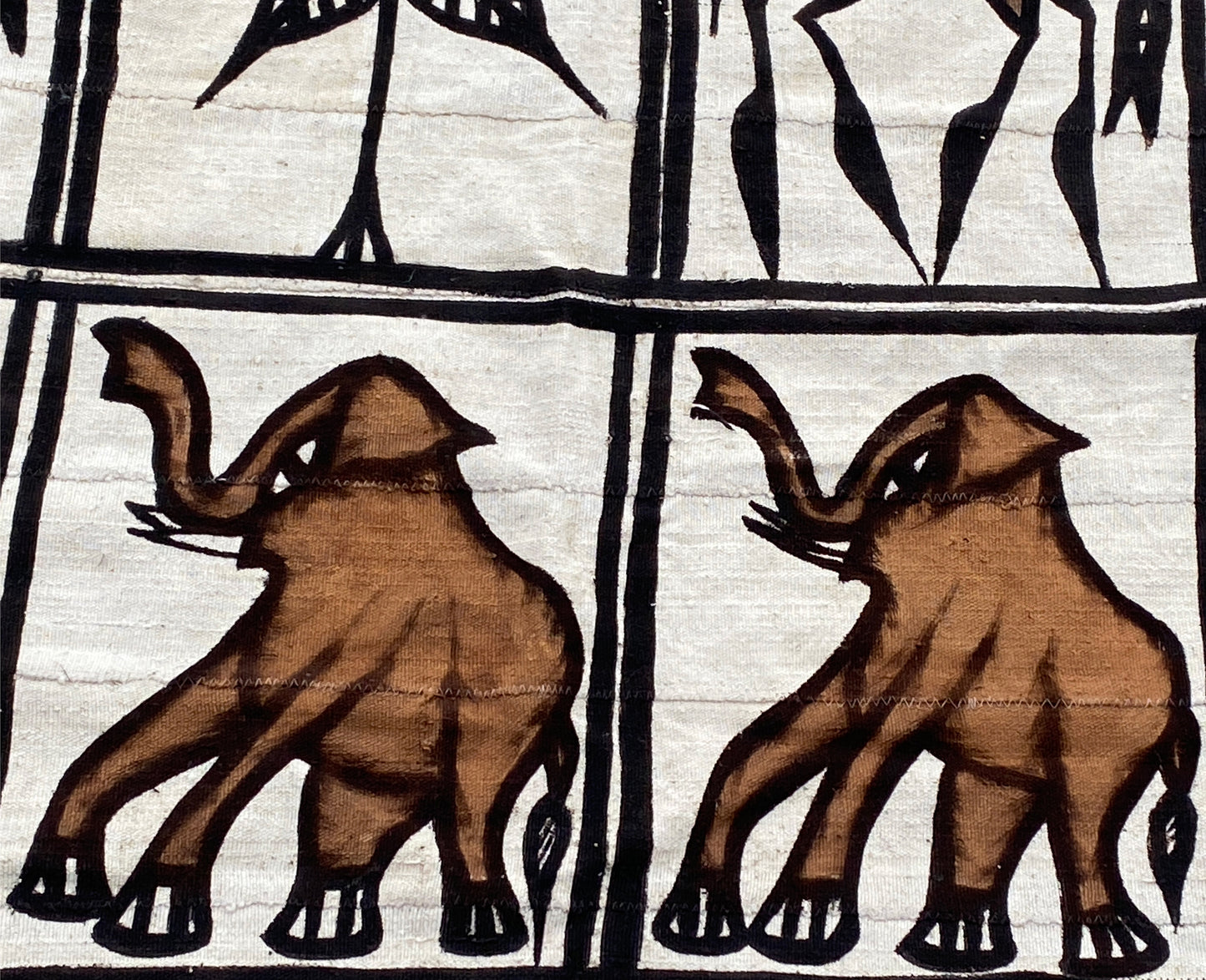 #4376 Vintage Korhogo by the Senufo People Mud Cloth Cote d'Ivoire