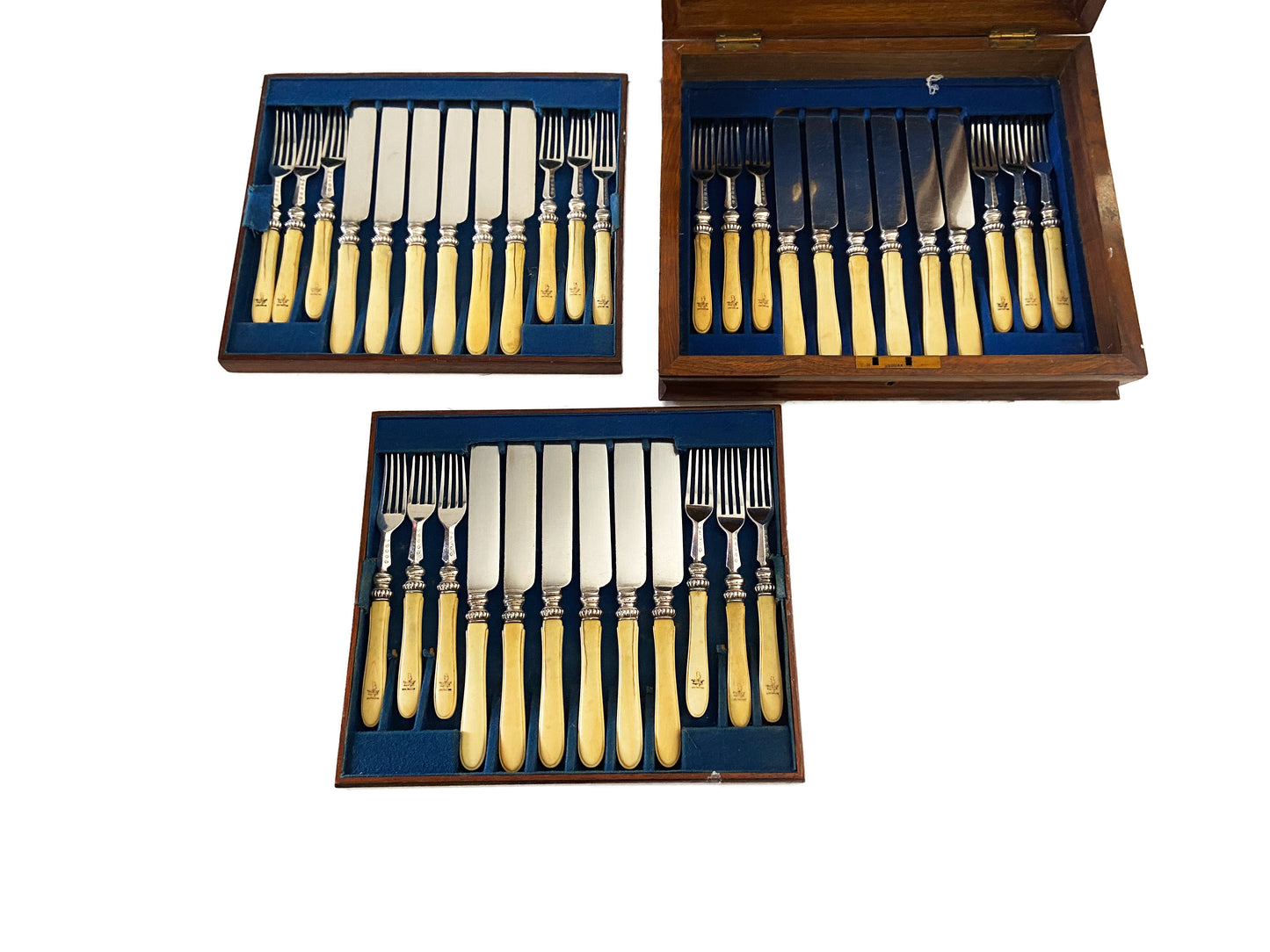 #3602 Antique Reed Cambridge Desert Flatware Set of 36 in a Box