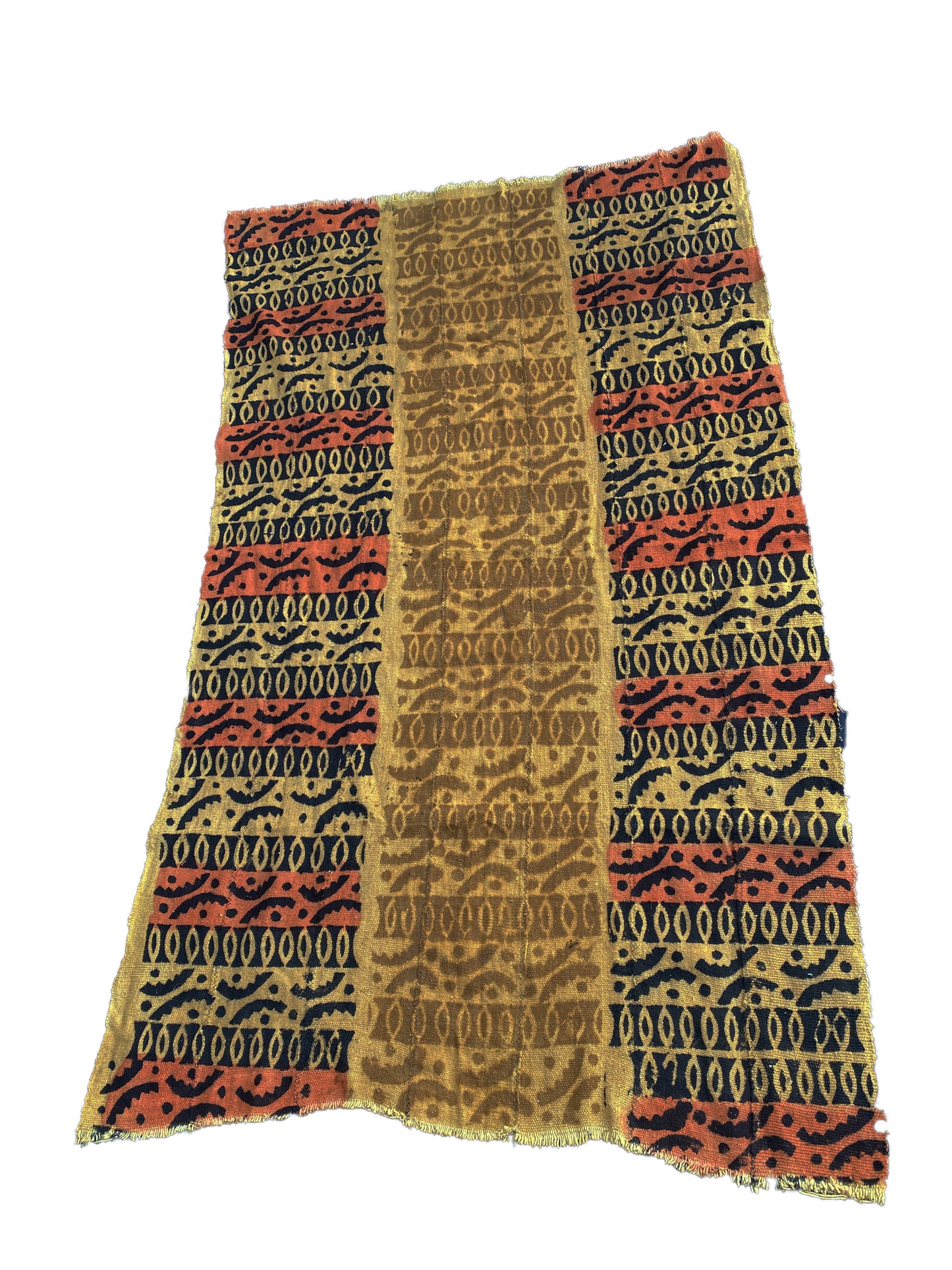 #3906 Superb Bogolan Mali Mud Cloth Textile 38" by 63"