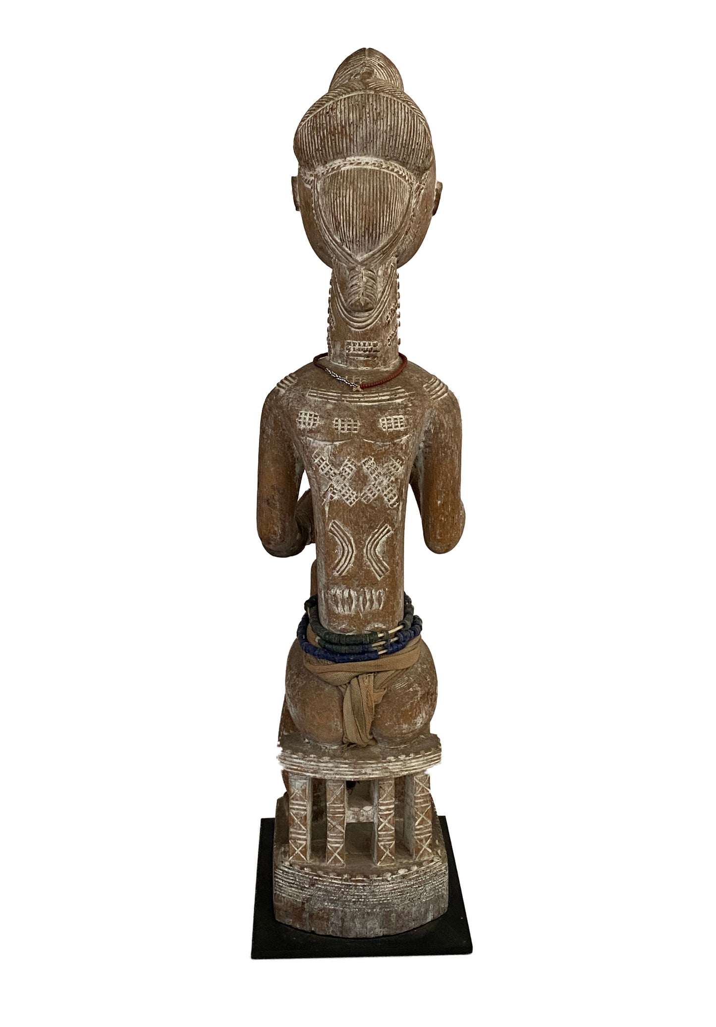 #3919 Old African Senufo Maternity Sculpture 21.75" H