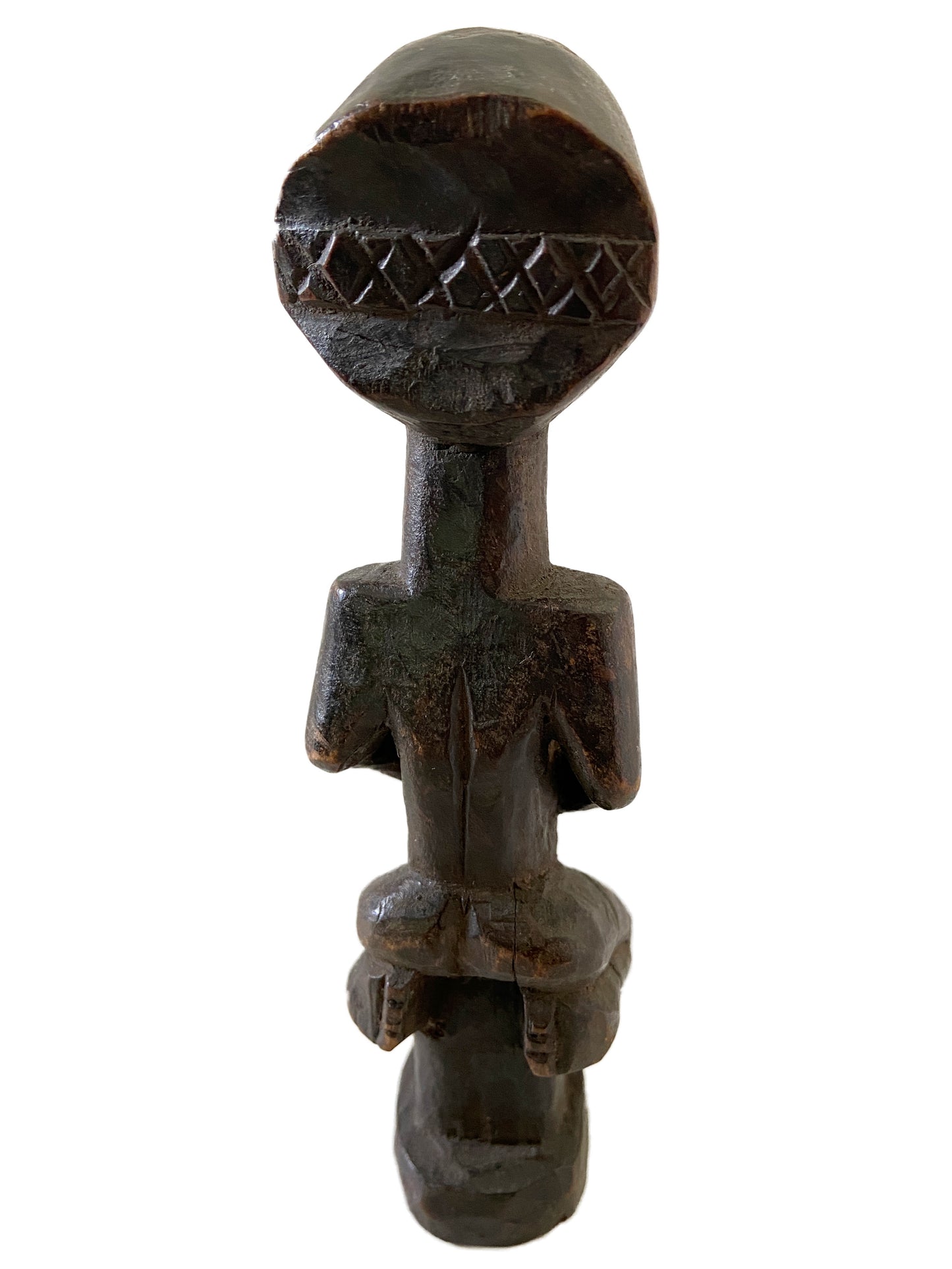 #2151 Superb Hemba Pregnant Female Memorial Figure Singiti 7 Inch DR Congo African