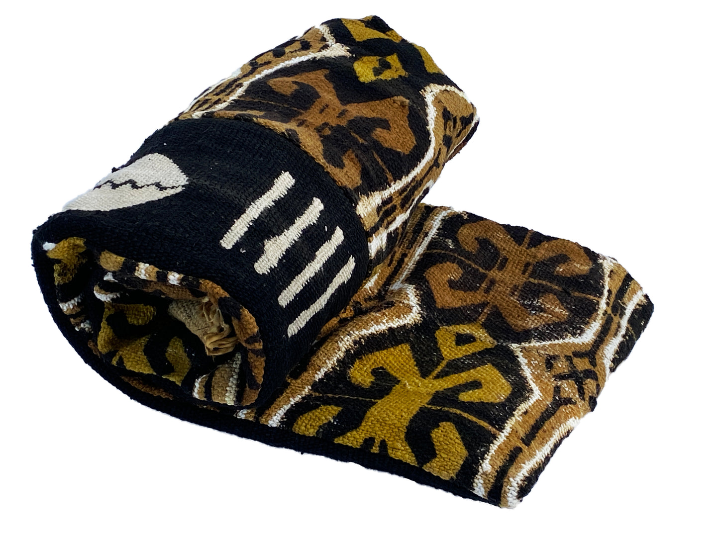 #3866 Bogolan Mali Mud Cloth Textile 36" by 63"