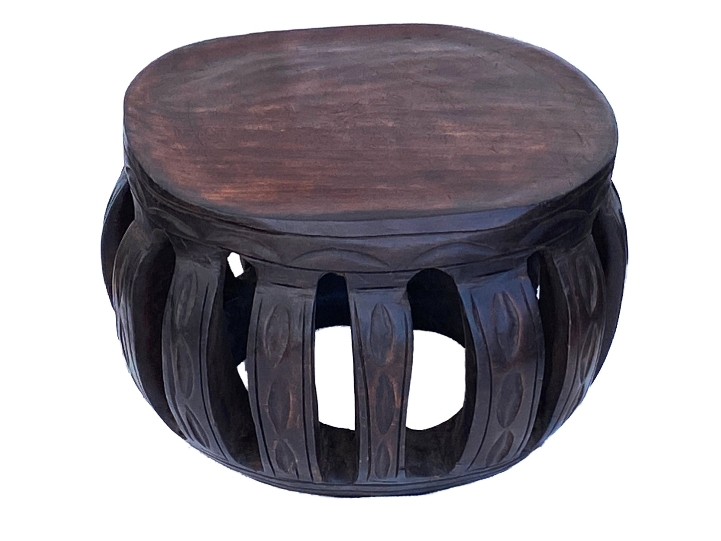 #3822 African Large Baga Stool/Table Guinea-Bissau 16.5"Diameter