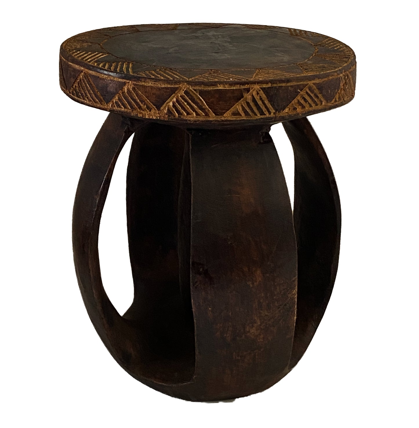 #3750 African Baga Stool/Table Guinea-Bissau 11" H by 9"Diameter