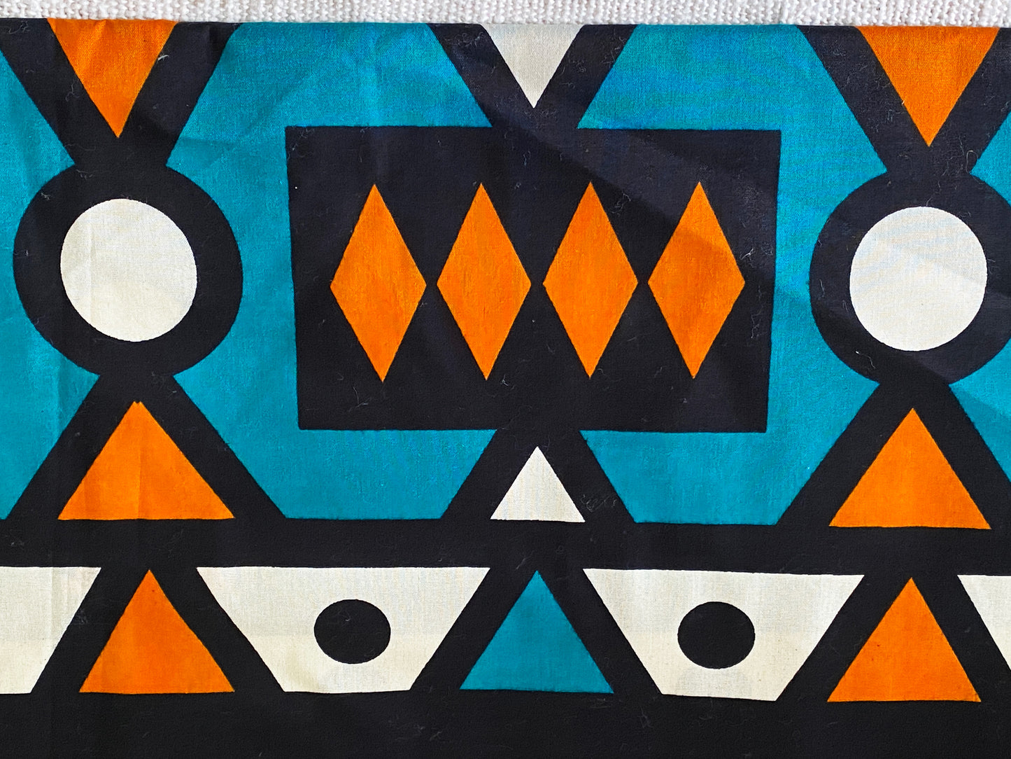 #3524/35 African Kente Cloth Cotton Fabric,6 Yards by 44"