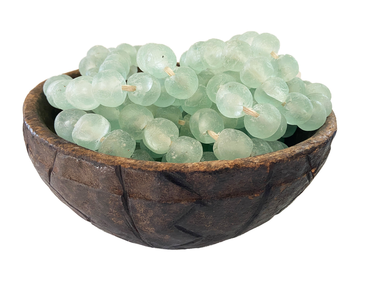 #3341 African Lg GlassTrading Beads Necklace 27" H Set of 3