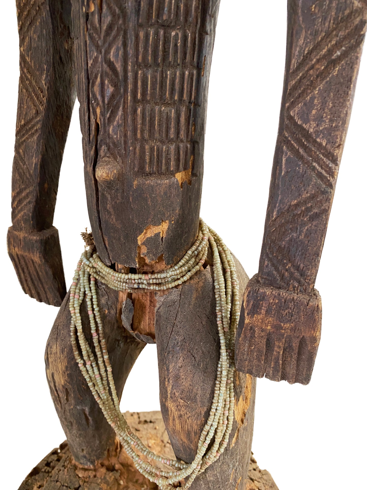 #4331 Old Dogon Maternity Female Figure Sculpture  Mali 32" H