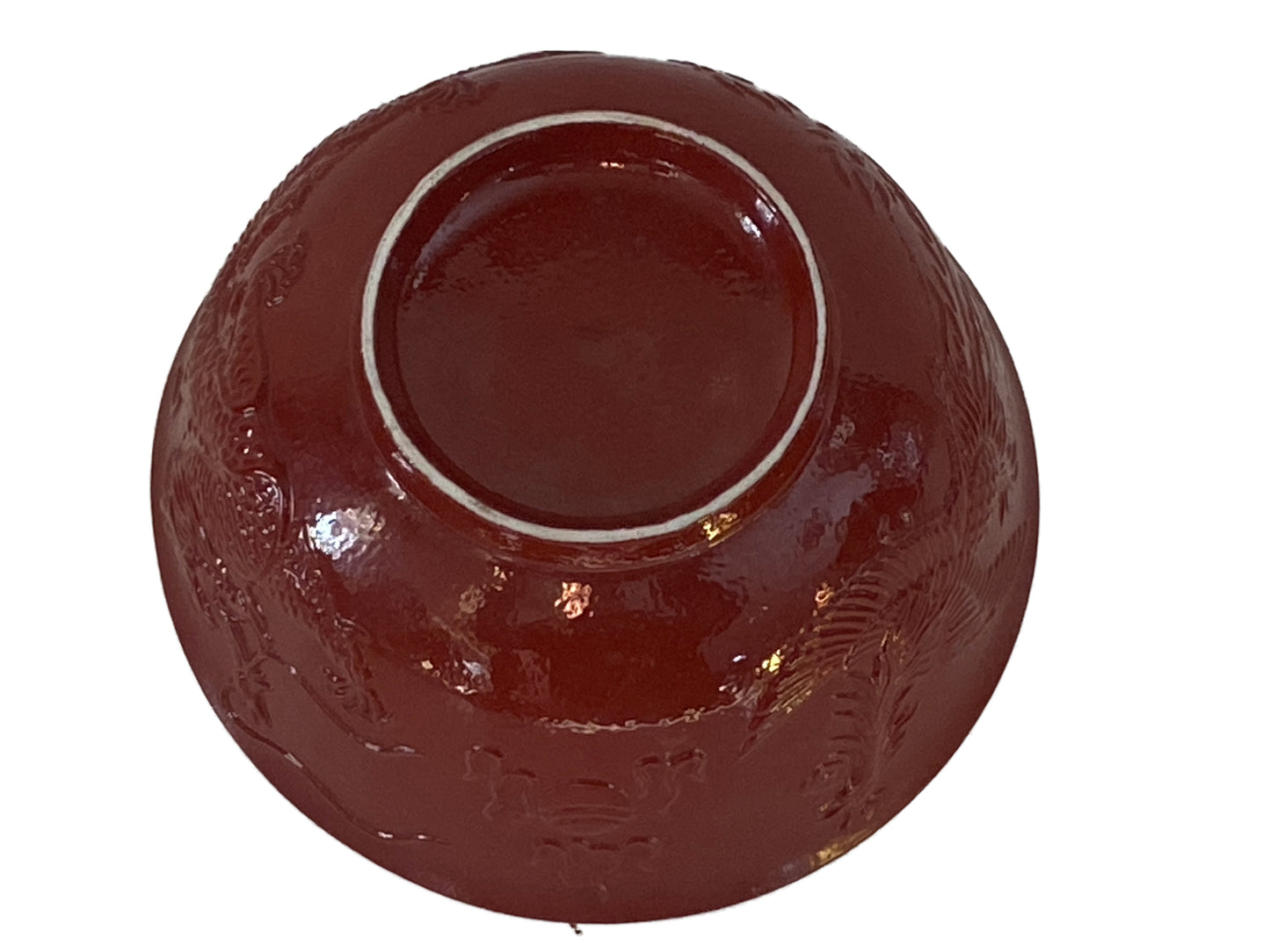 #3386 Chinoiserie Marriage Porcelain Bowl Dragon & Phoenix