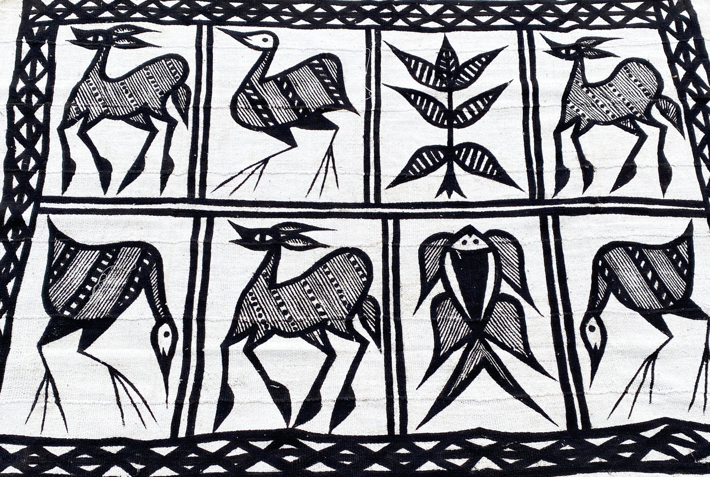 #4383 Vintage Korhogo by the Senufo People Mud Cloth Cote d'Ivoire