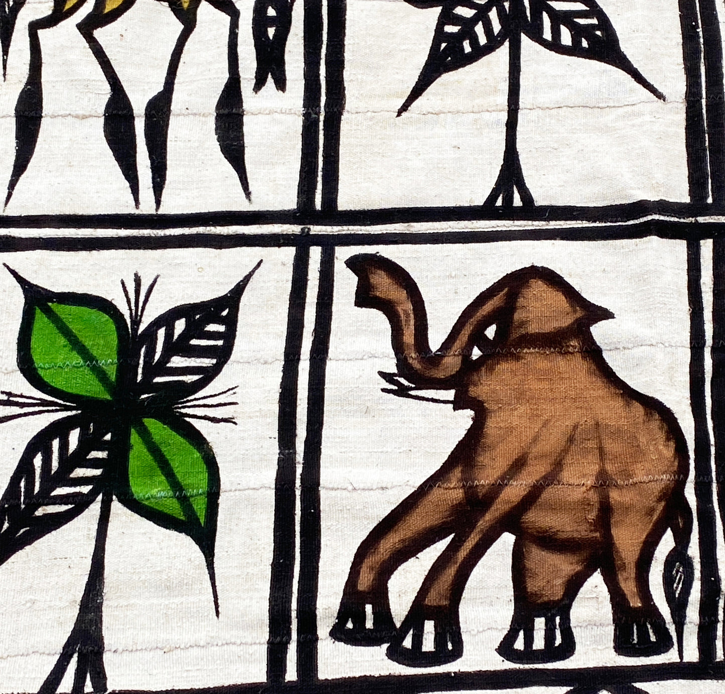 #4376 Vintage Korhogo by the Senufo People Mud Cloth Cote d'Ivoire