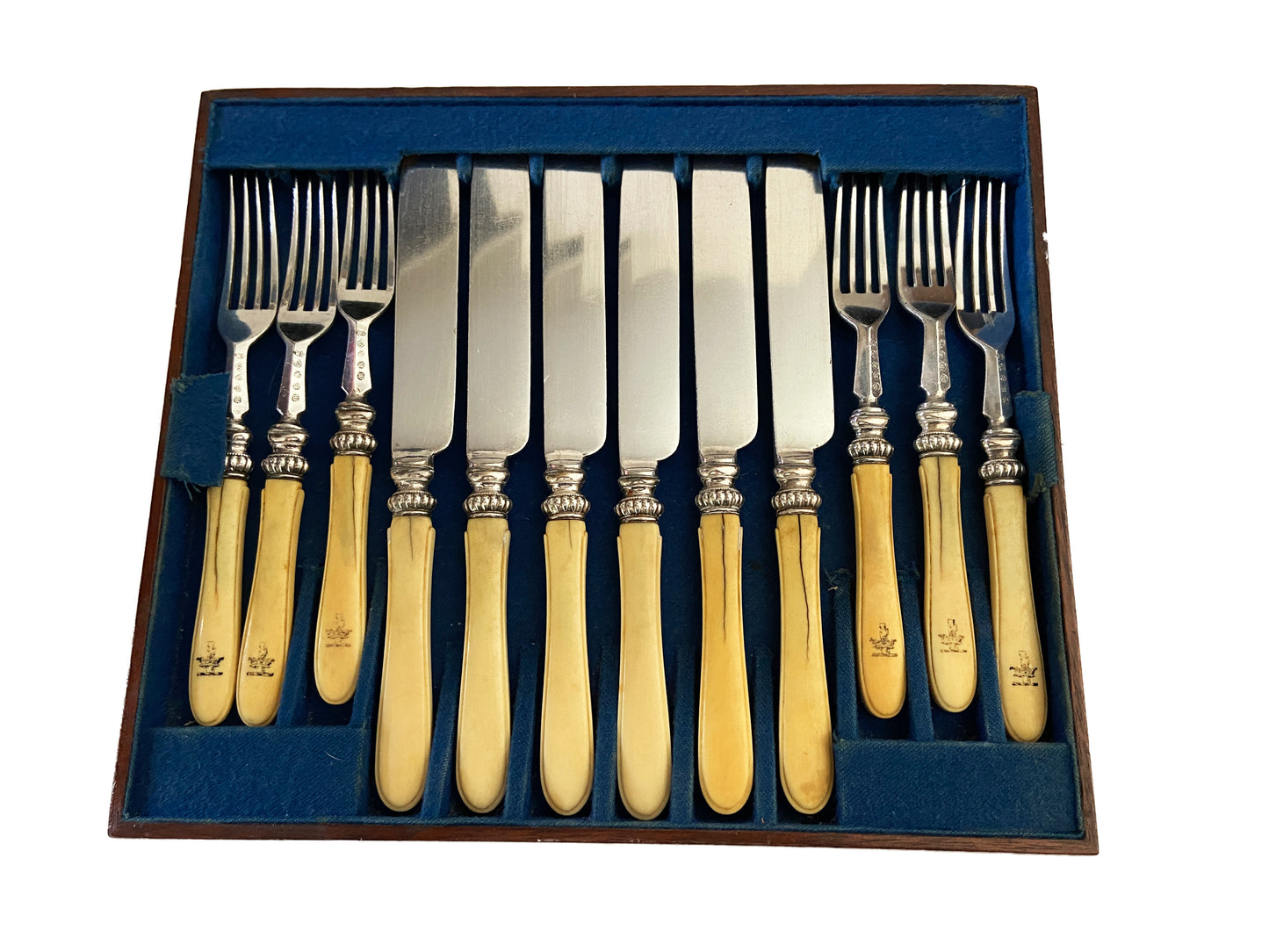 #3602 Antique Reed Cambridge Desert Flatware Set of 36 in a Box