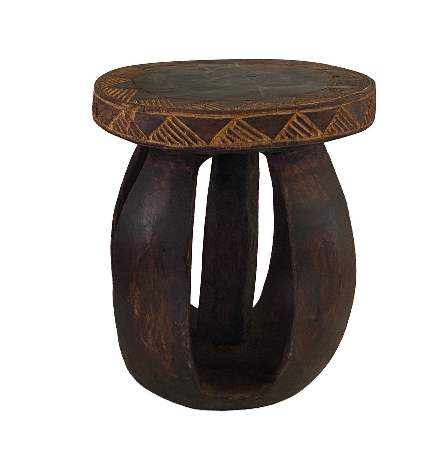 #3750 African Baga Stool/Table Guinea-Bissau 11" H by 9"Diameter