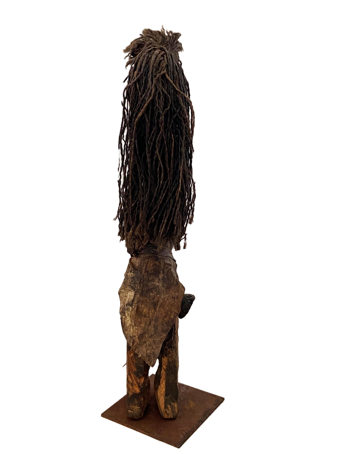 #3083 Old African Fetish female Figure Statue Congo 14" H