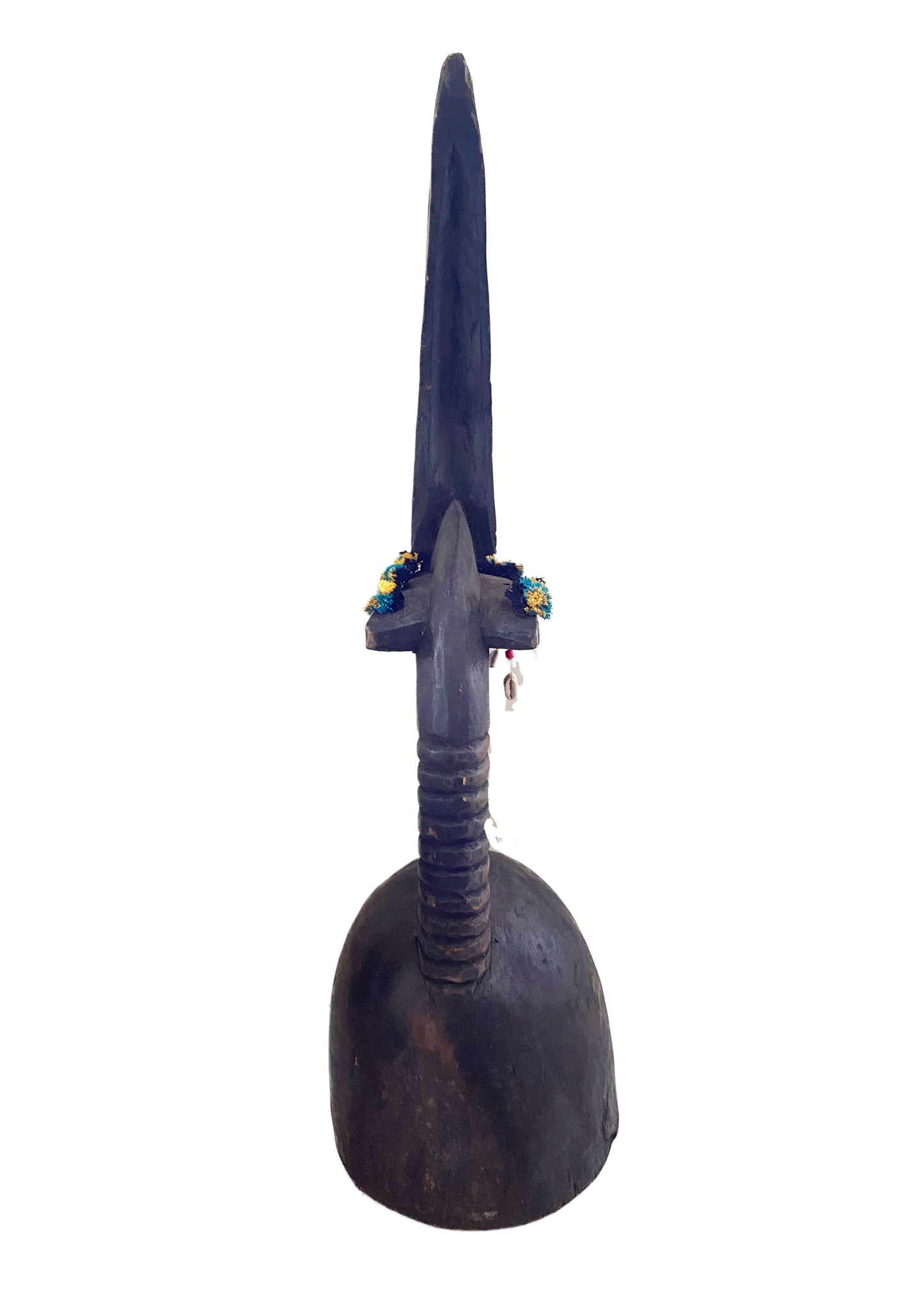 #3662 Lg Bamana Male Antelope Chiwara Helmet Mali African Art 28" H