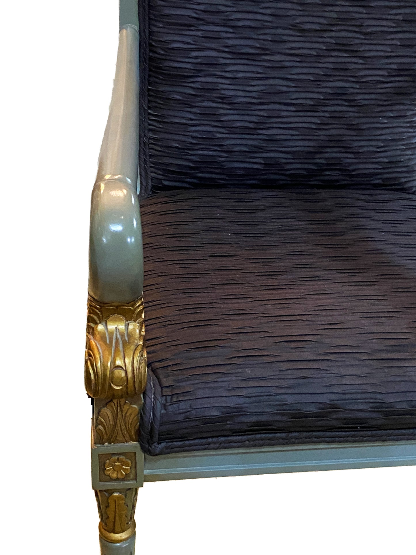 #3704 Mid Century French Style Lacquer Wood Chair