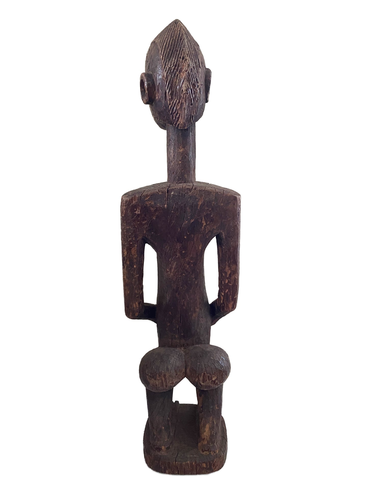 #3661 Old Dogon Maternity Female Statue Mali 28" H