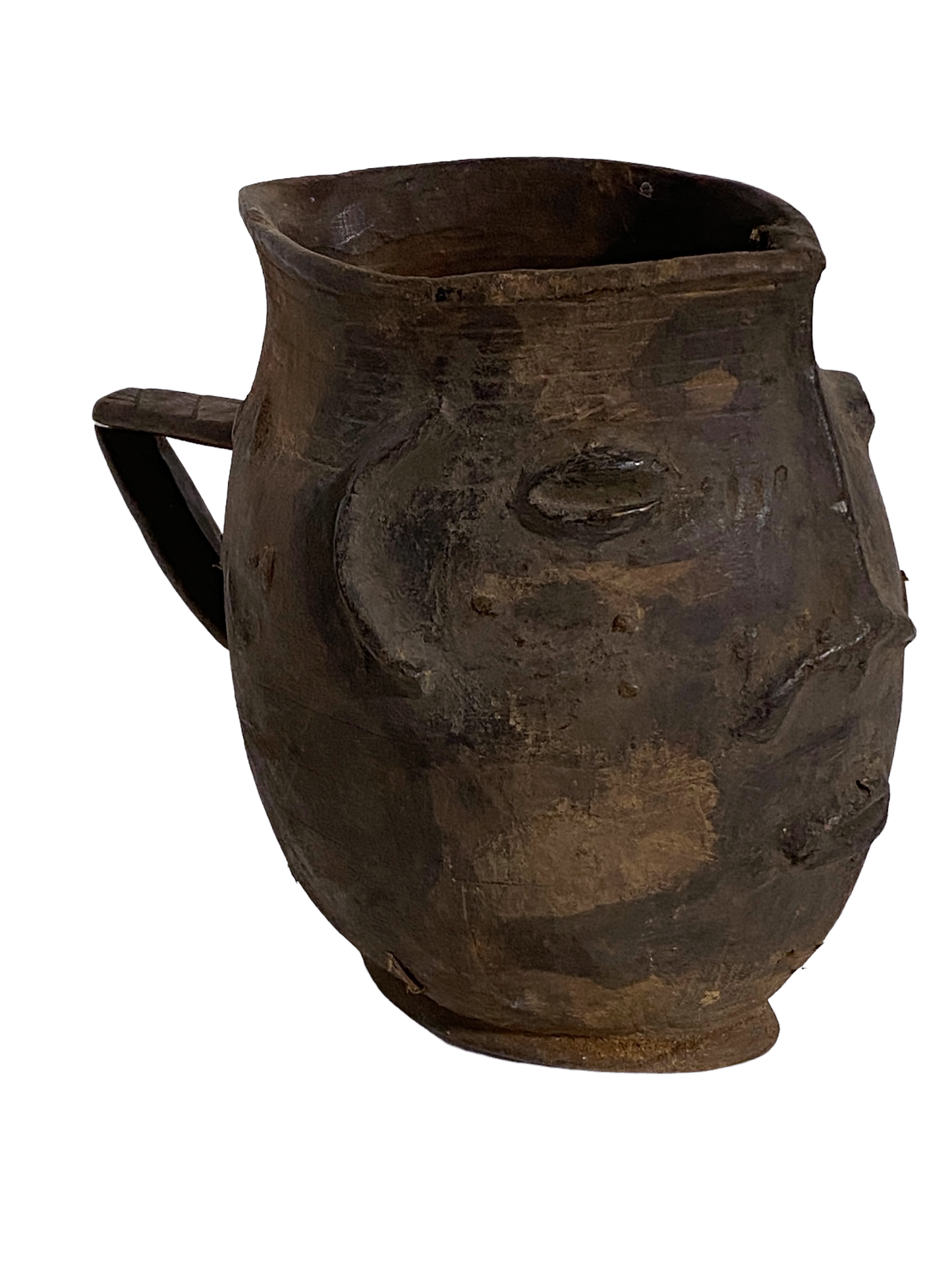 #5042 Kuba wooden Cup Figural Head Congo