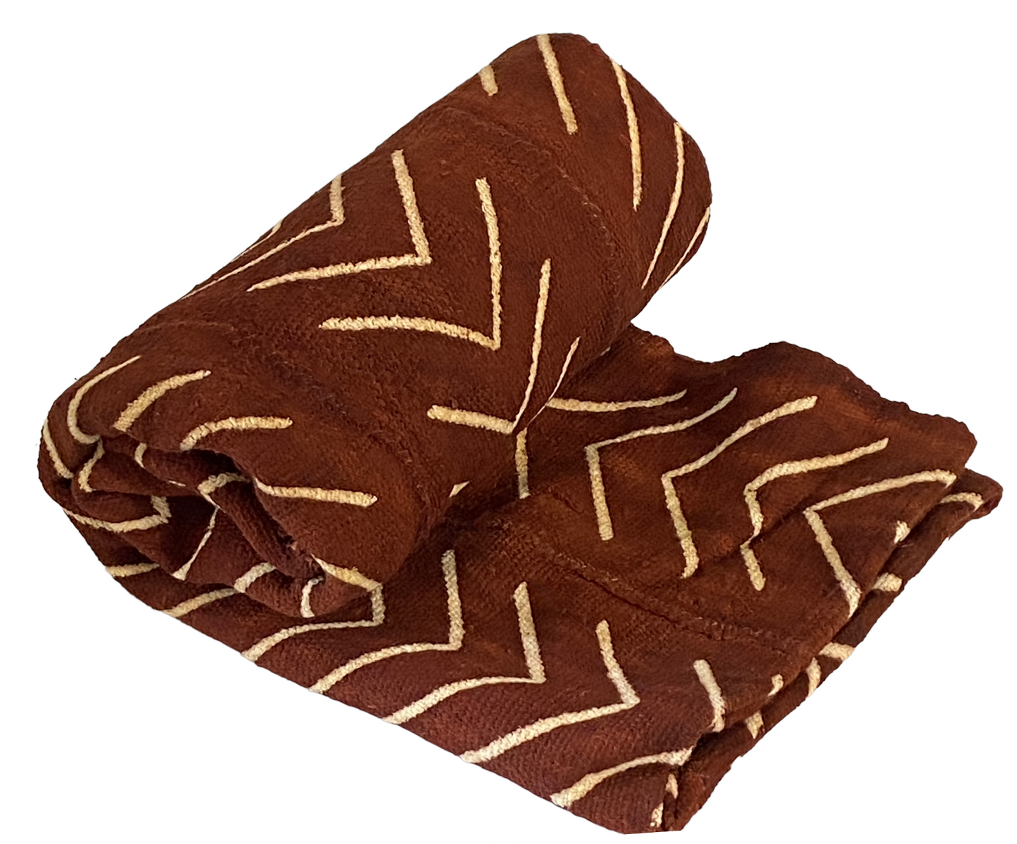 # 5136 Malian Brown & White Mud Cloth Textile
