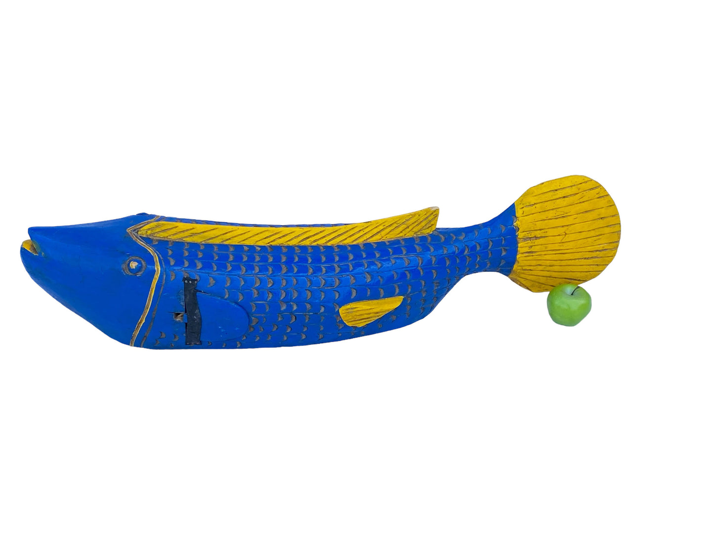 #5456 Large African Wooden Fish Bozo Tribe Mali 42"W