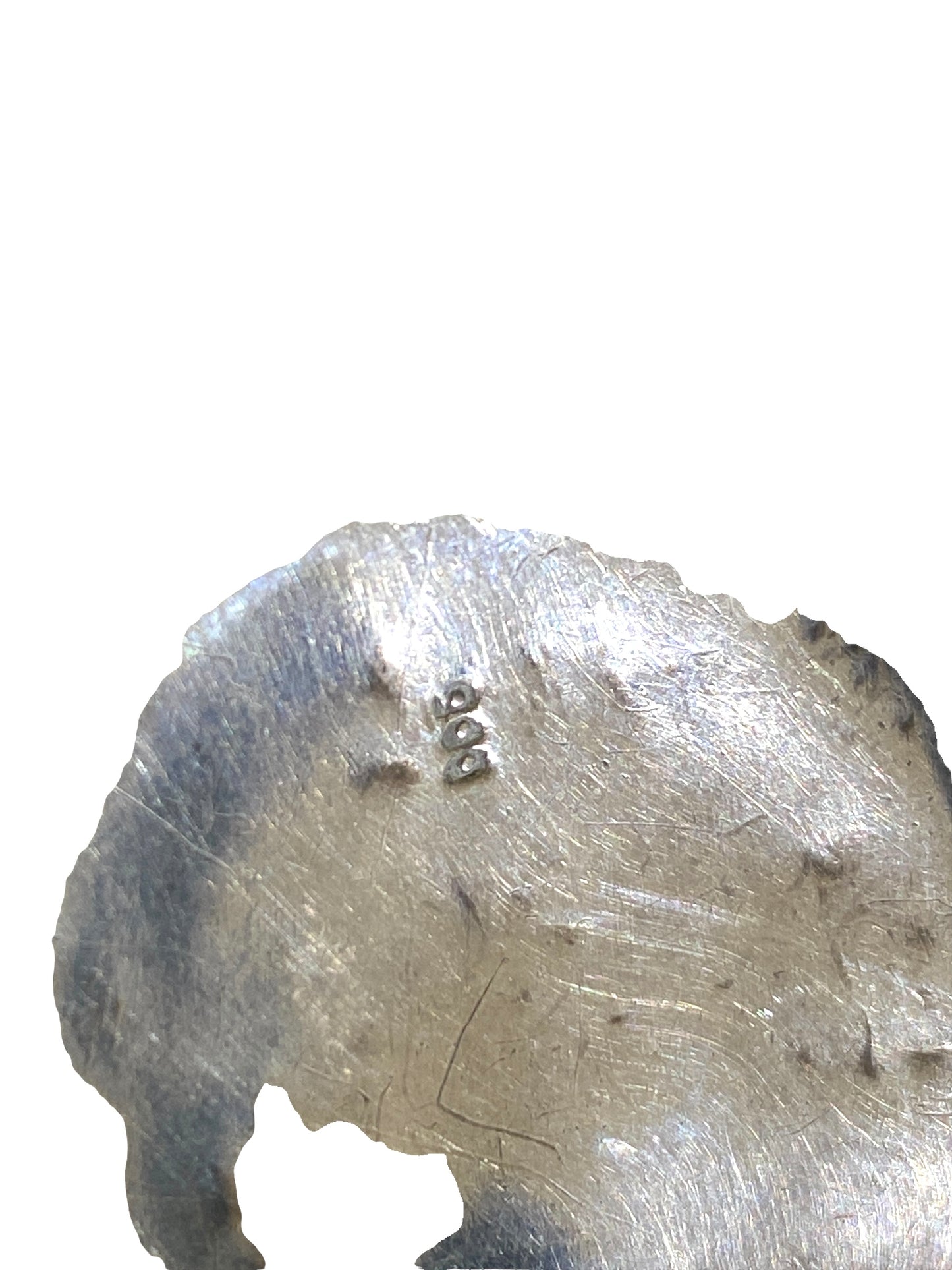 #4570 Ethnic sterling  Silver Peruvian Pendant 14.5" H