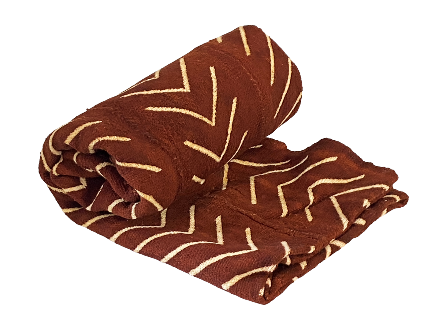# 5136 Malian Brown & White Mud Cloth Textile