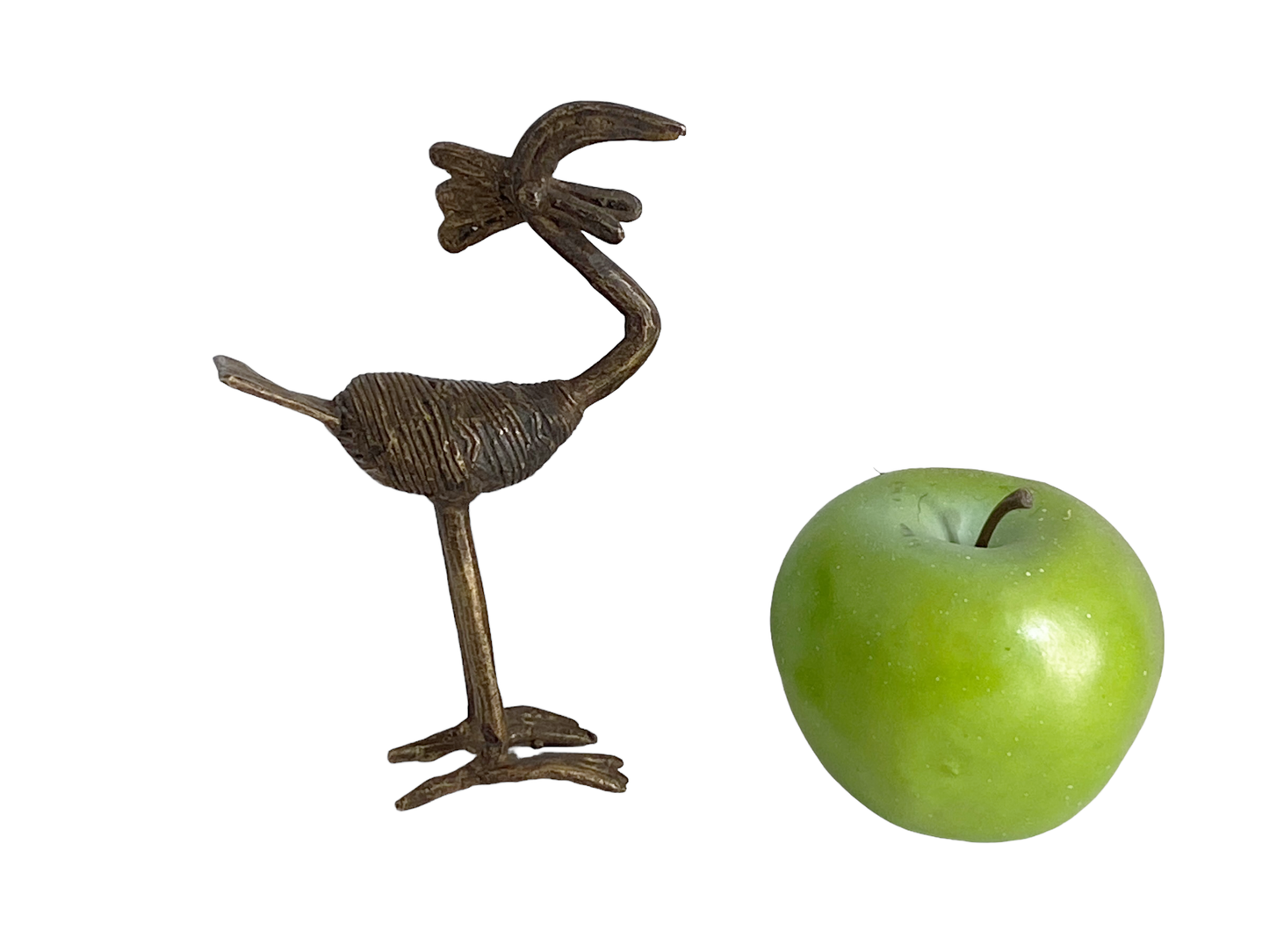 #2994 African Lobi Bronze Bird/ Gold Weight 4.5'" W by 5.75" h