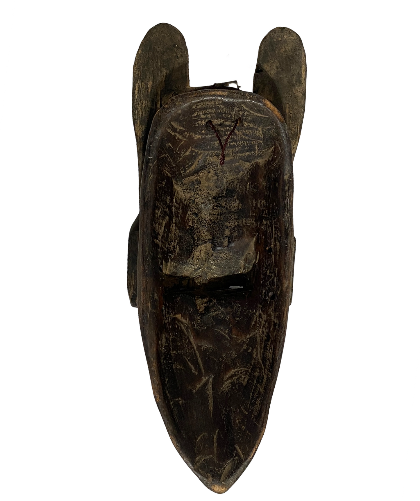 # 5116 Stunning African Baule Portrait Mask Cote D'ivoire 17" H