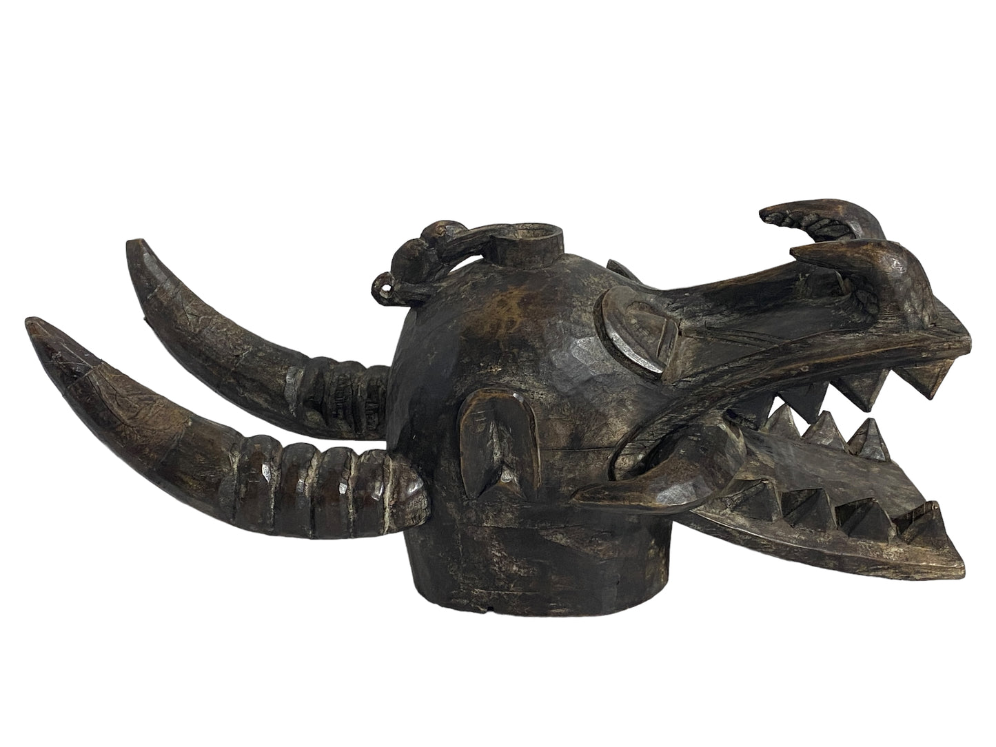 # 5403 Senufo African Fire Spitter Mask Wanyugo Cote d'Ivoire 25"