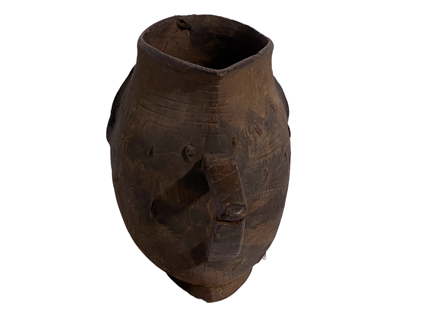 #5042 Kuba wooden Cup Figural Head Congo