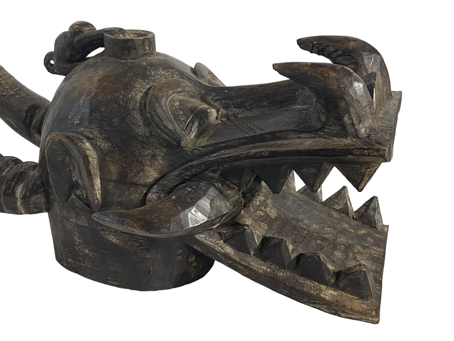 # 5403 Senufo African Fire Spitter Mask Wanyugo Cote d'Ivoire 25"