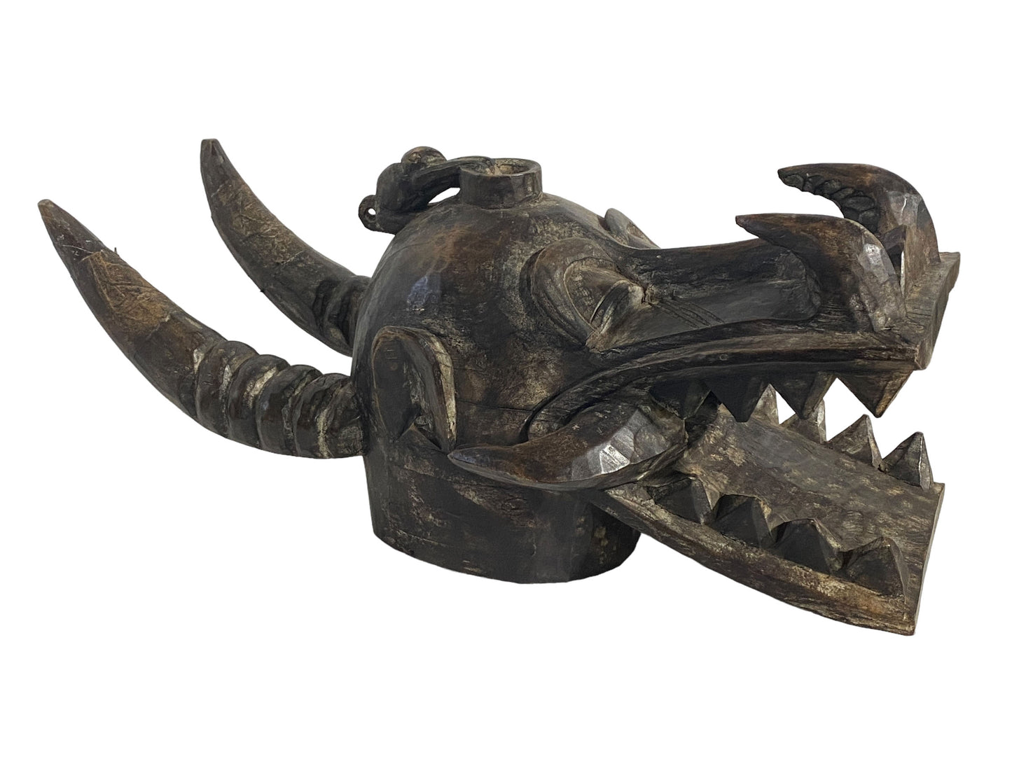 # 5403 Senufo African Fire Spitter Mask Wanyugo Cote d'Ivoire 25"