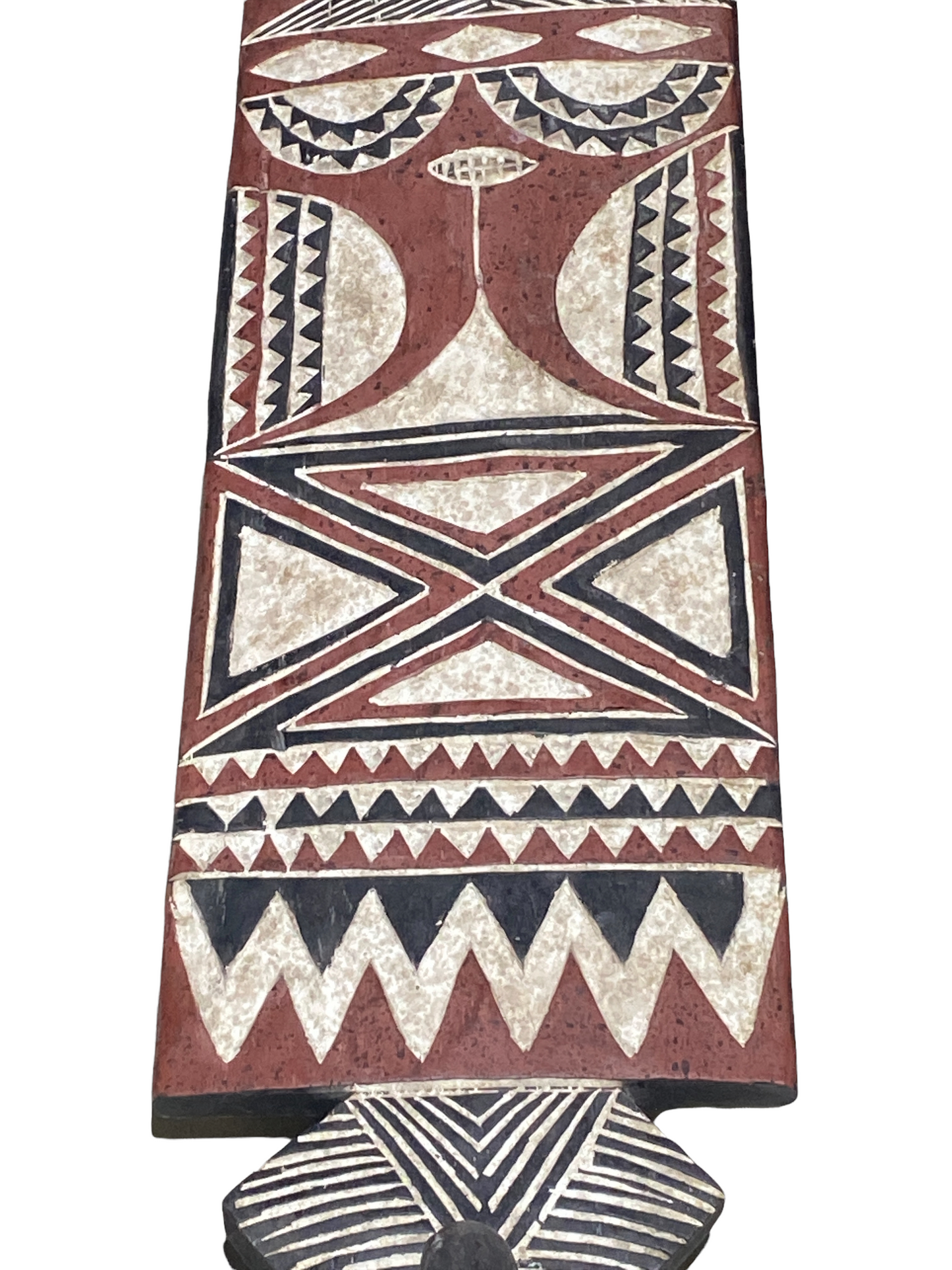 #4456 Large African Bobo Bwa Plank Mask Burkina Faso 80" H