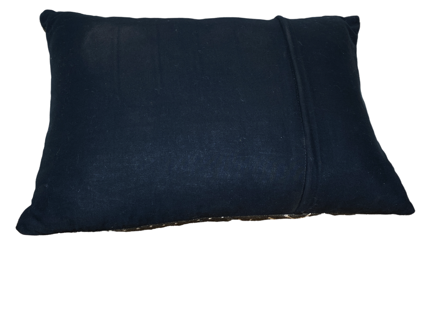 #4818 African Mud Cloth black & white pillow Mali 18.5" W